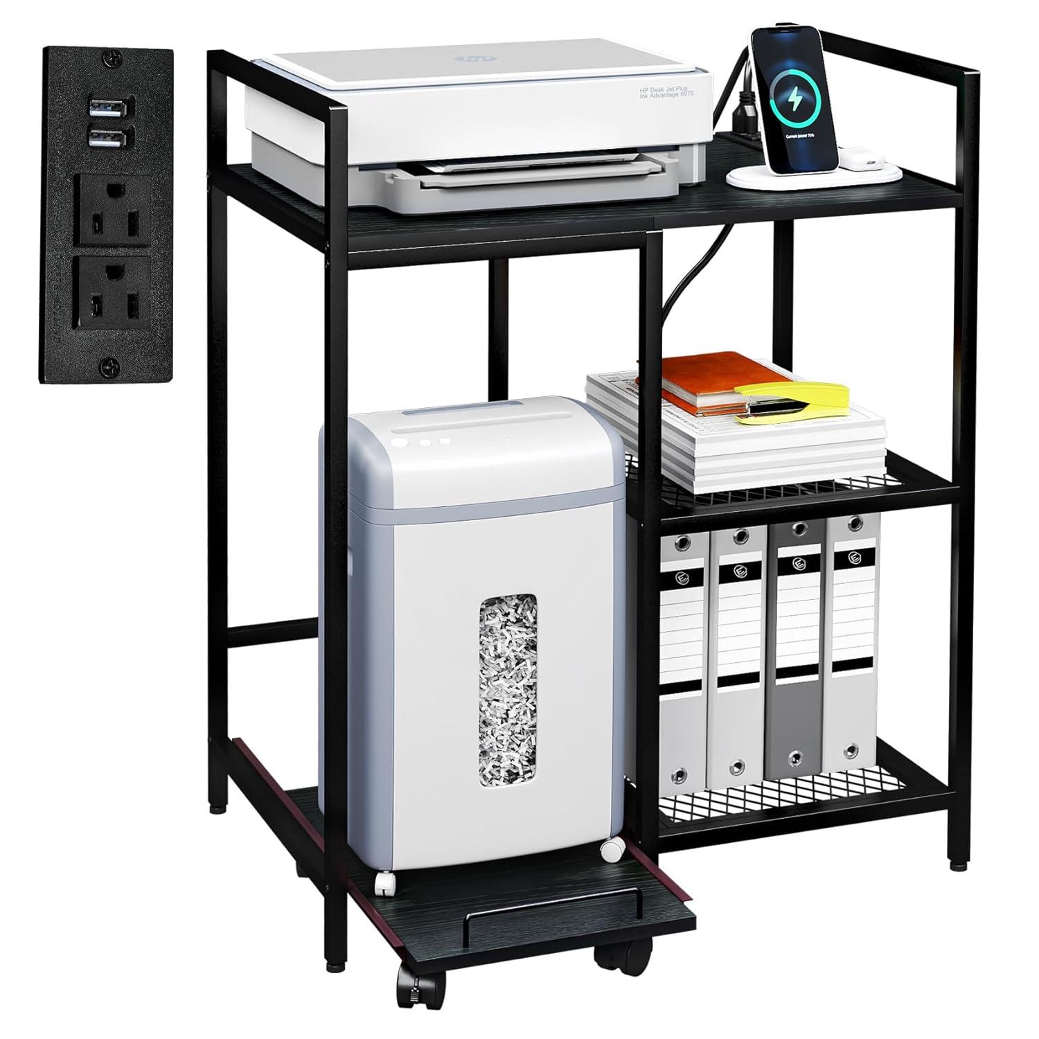 TC-HOMENY 28'' H x 23.5'' W Printer Stand