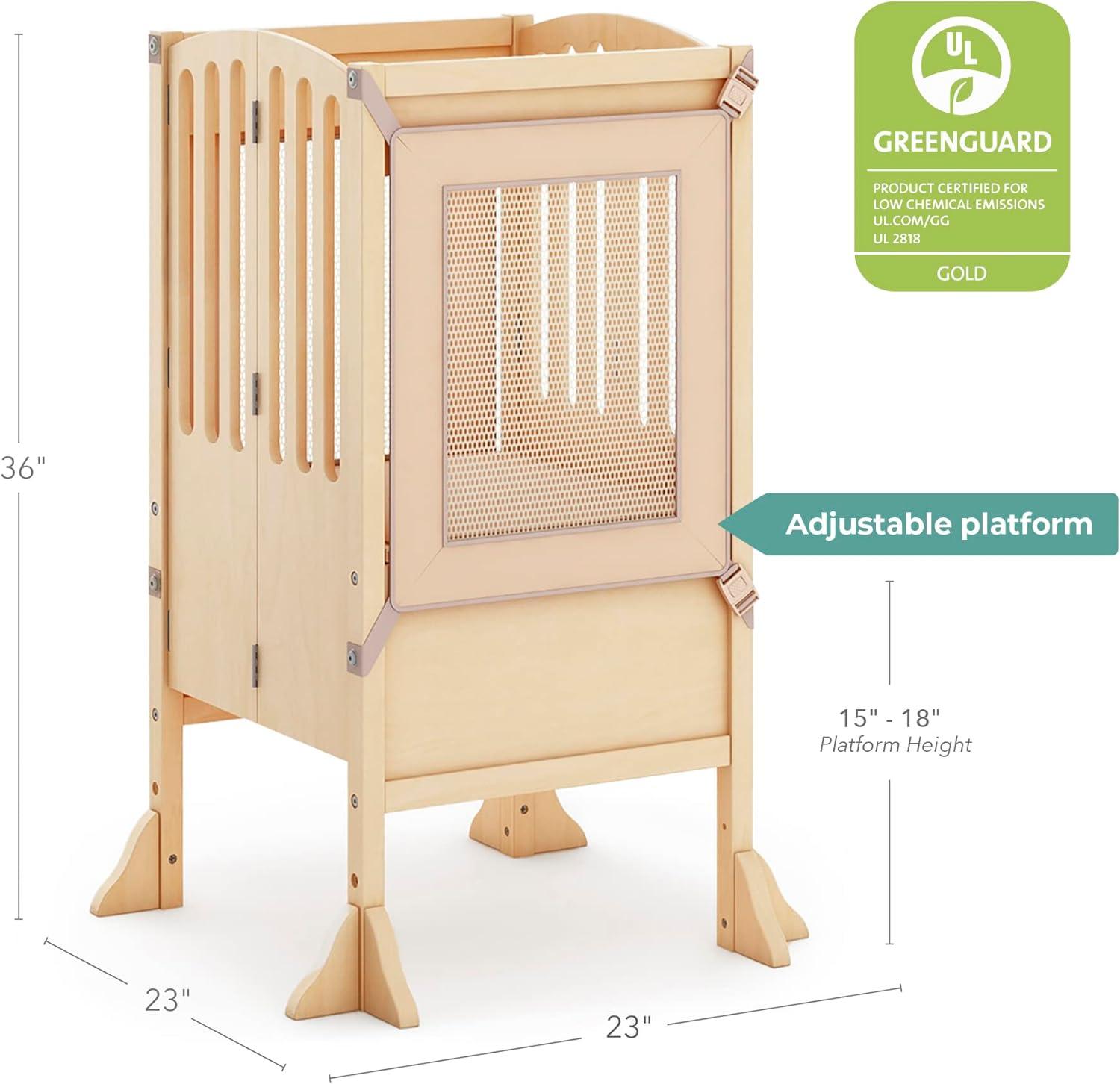 Guidecraft Contemporary Kitchen Helper Foldable Step Stool