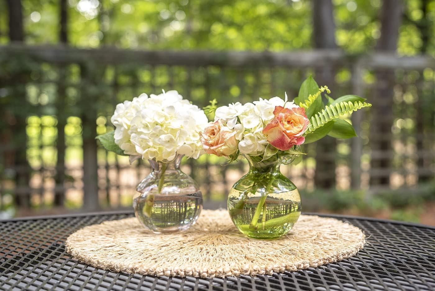 Hibiscus Glass Vase