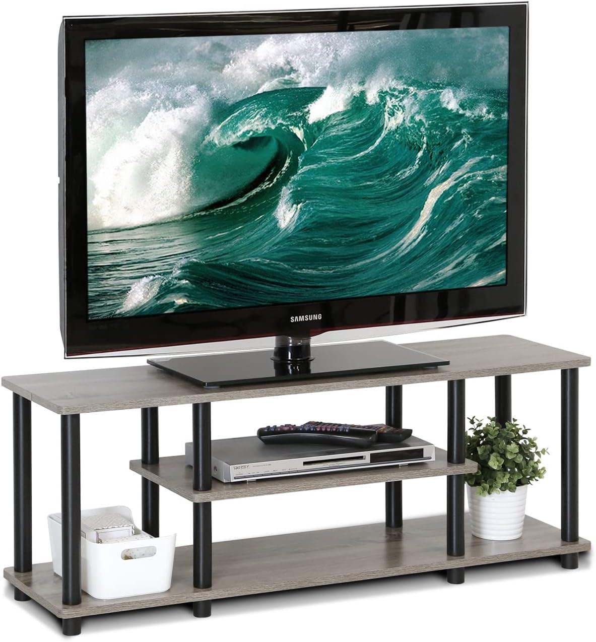 Furinno No Tools 3-Tier TV Stands for TV's up to 50" Entertainment Media Center