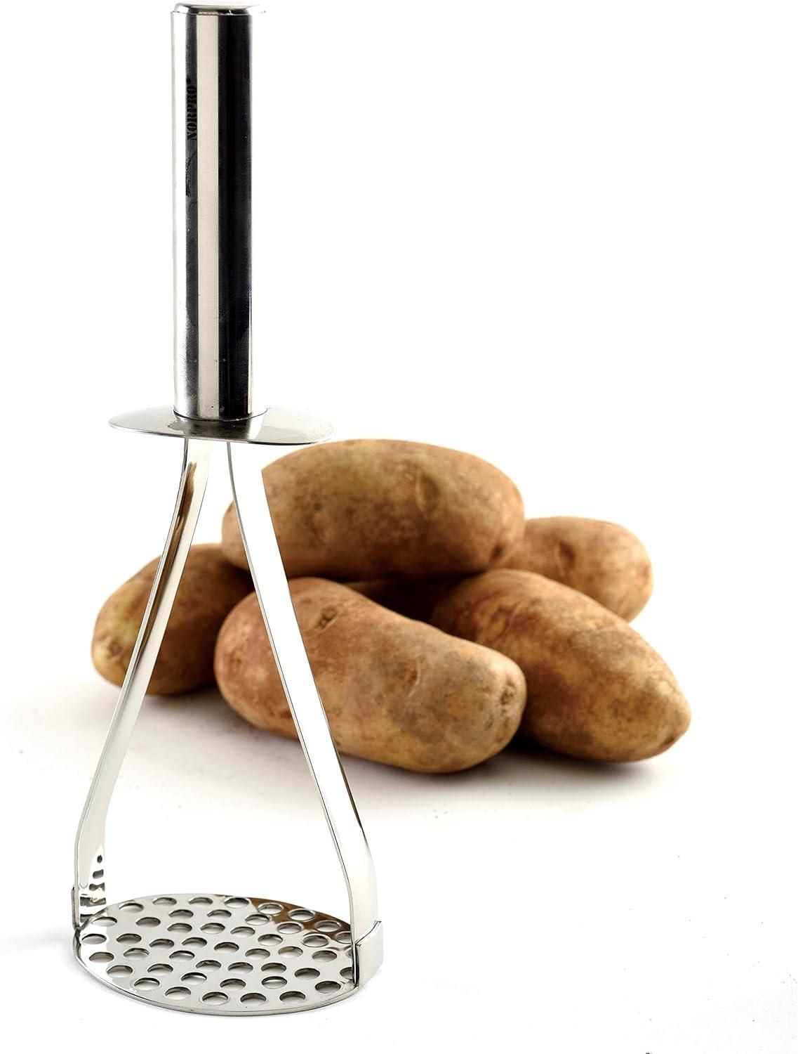 Stainless Steel Potato Masher with Non-Slip Guard