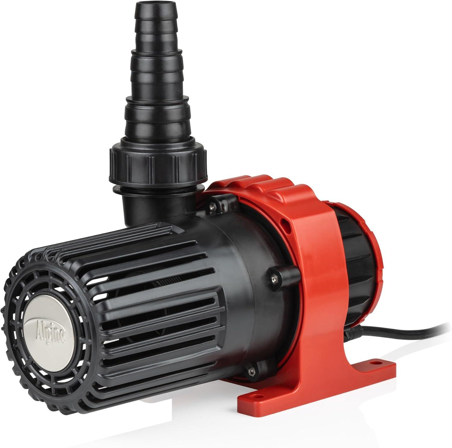 5300GPH Black and Red Ceramic Pond Pump with Controller