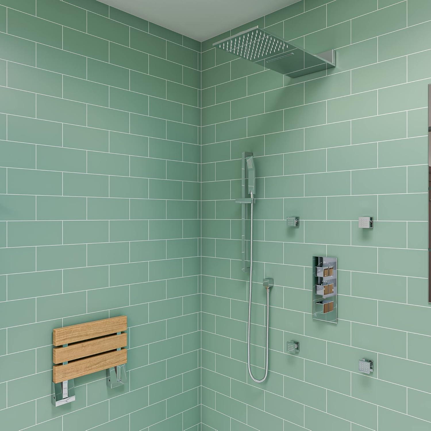 Square Adjustable Shower Body Spray