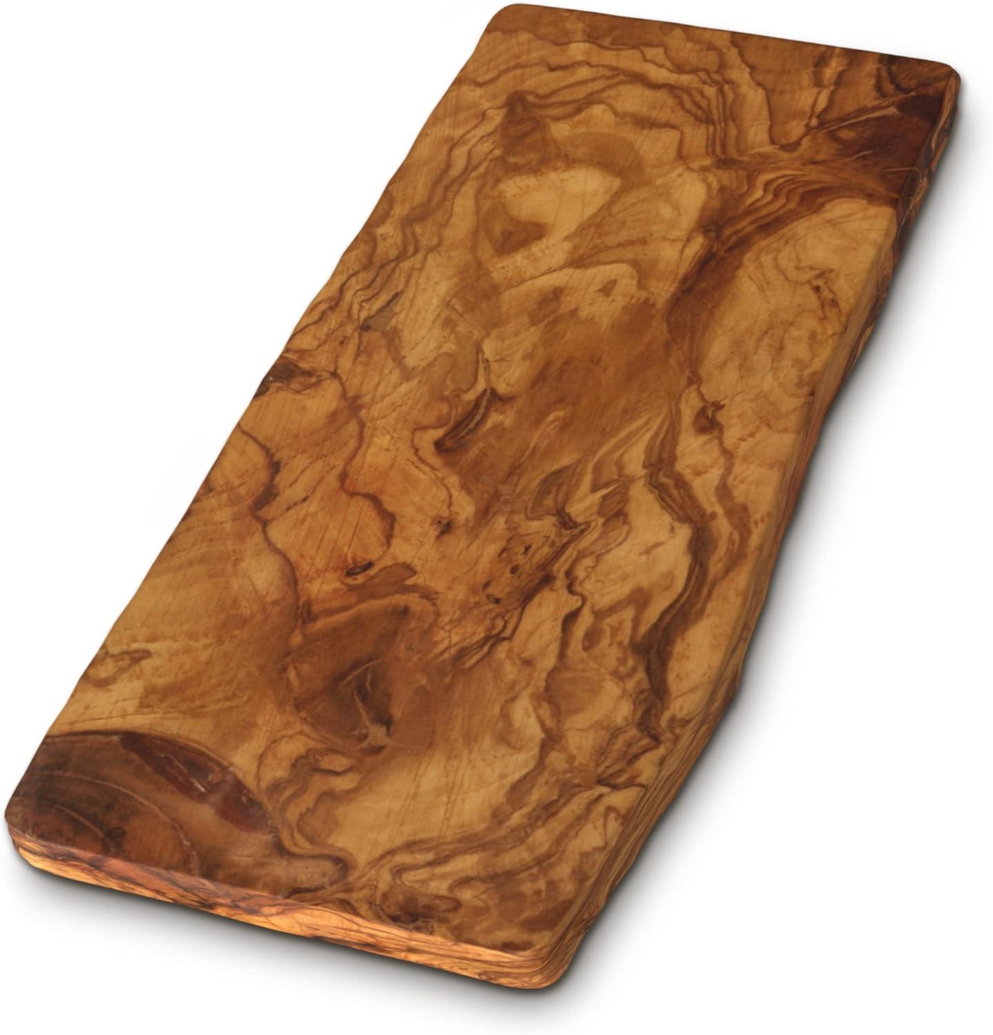 Rustic Olive Wood Rectangular Cutting Board for Kitchen