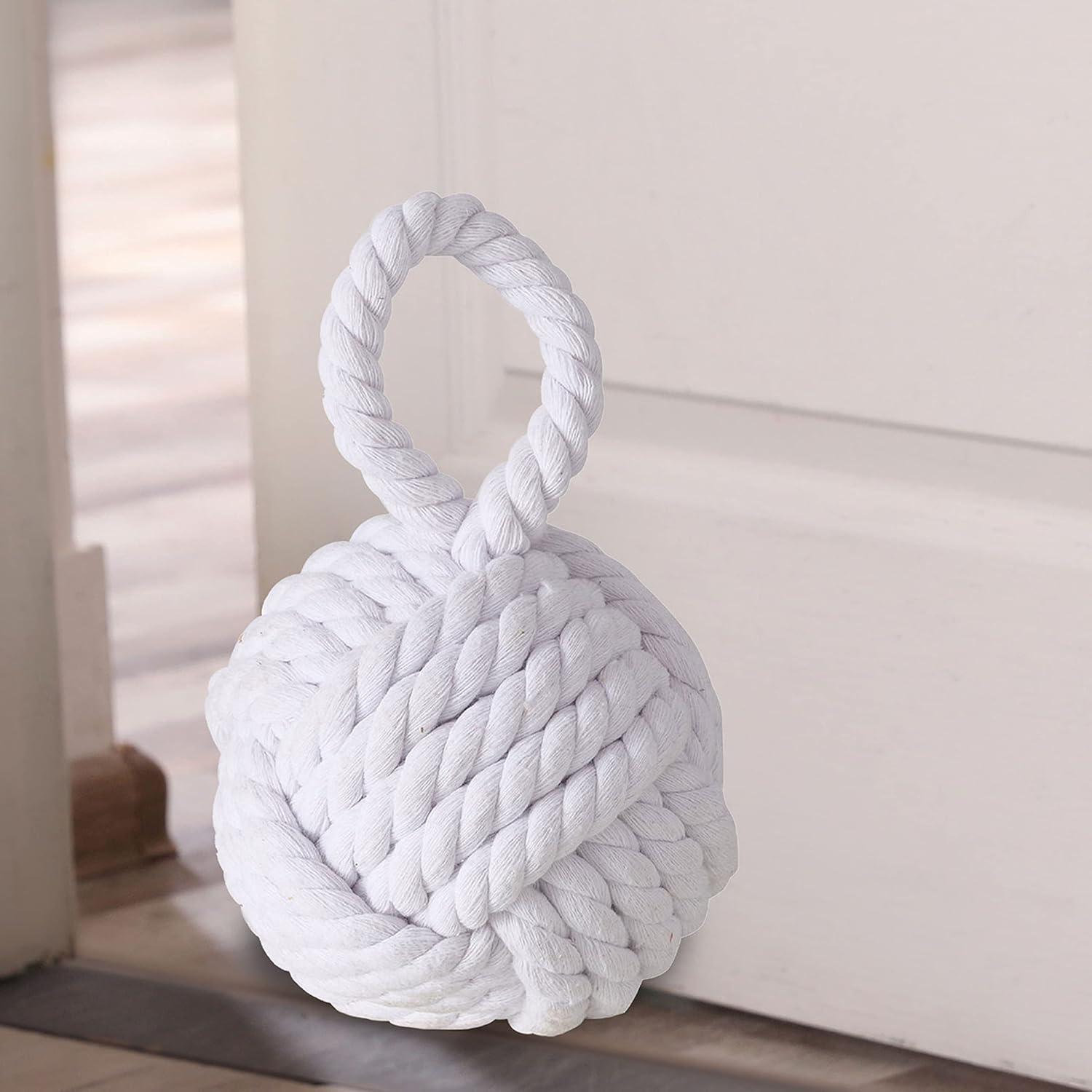 Whole House Worlds Monkey Knot Jute Weighted Floor Stop