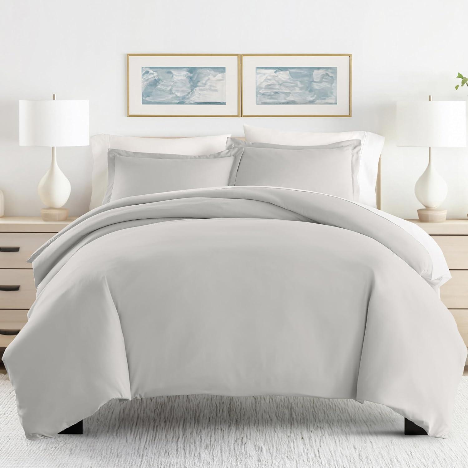 IEnjoy Home Super Soft Double Brushed Duvet Cover Set