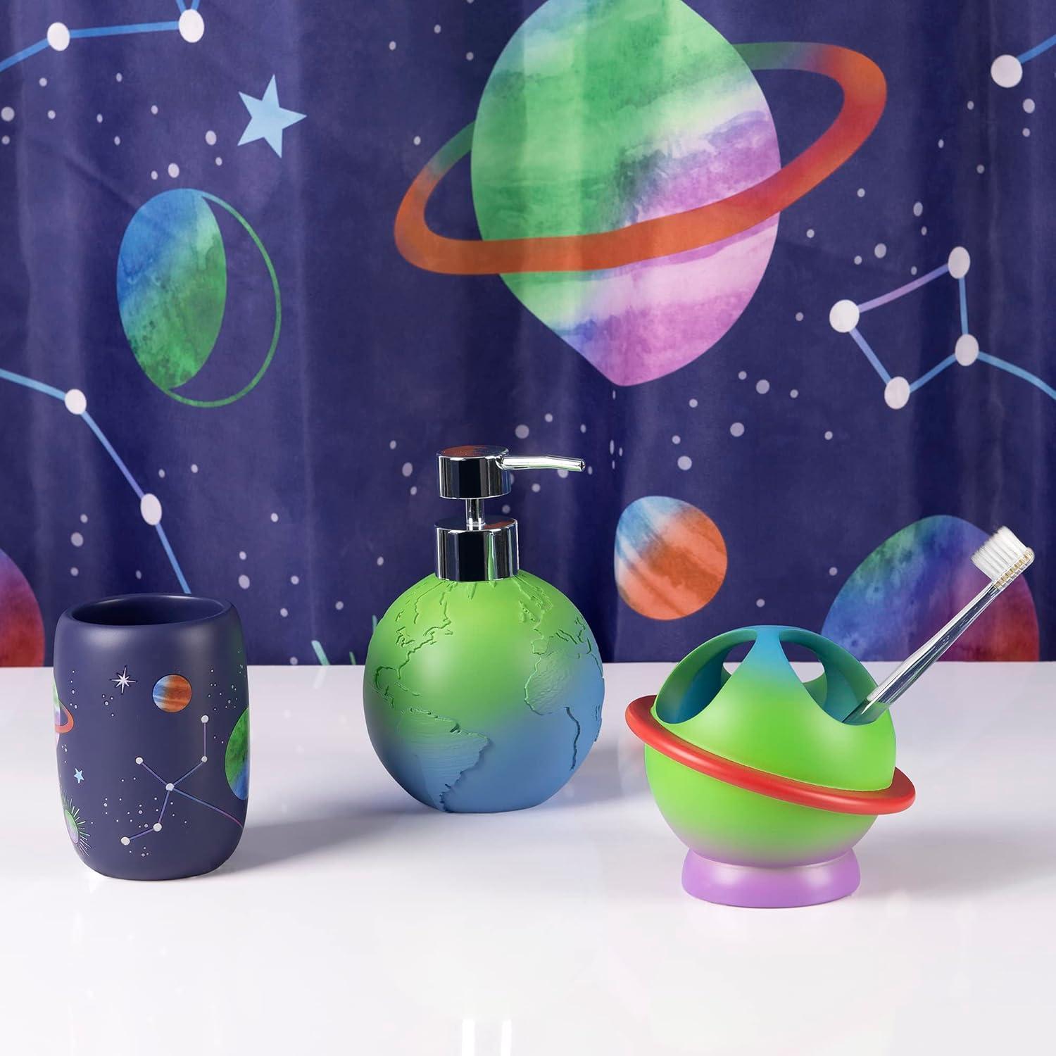 3pc Starry Night Kids' Bathroom Accessories Set - Allure Home Creations