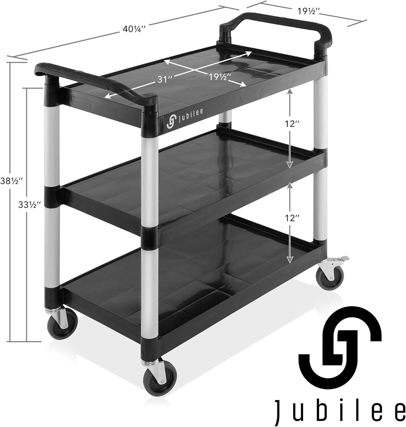 Jubilee 3-Tier Utility Service Cart with Wheels