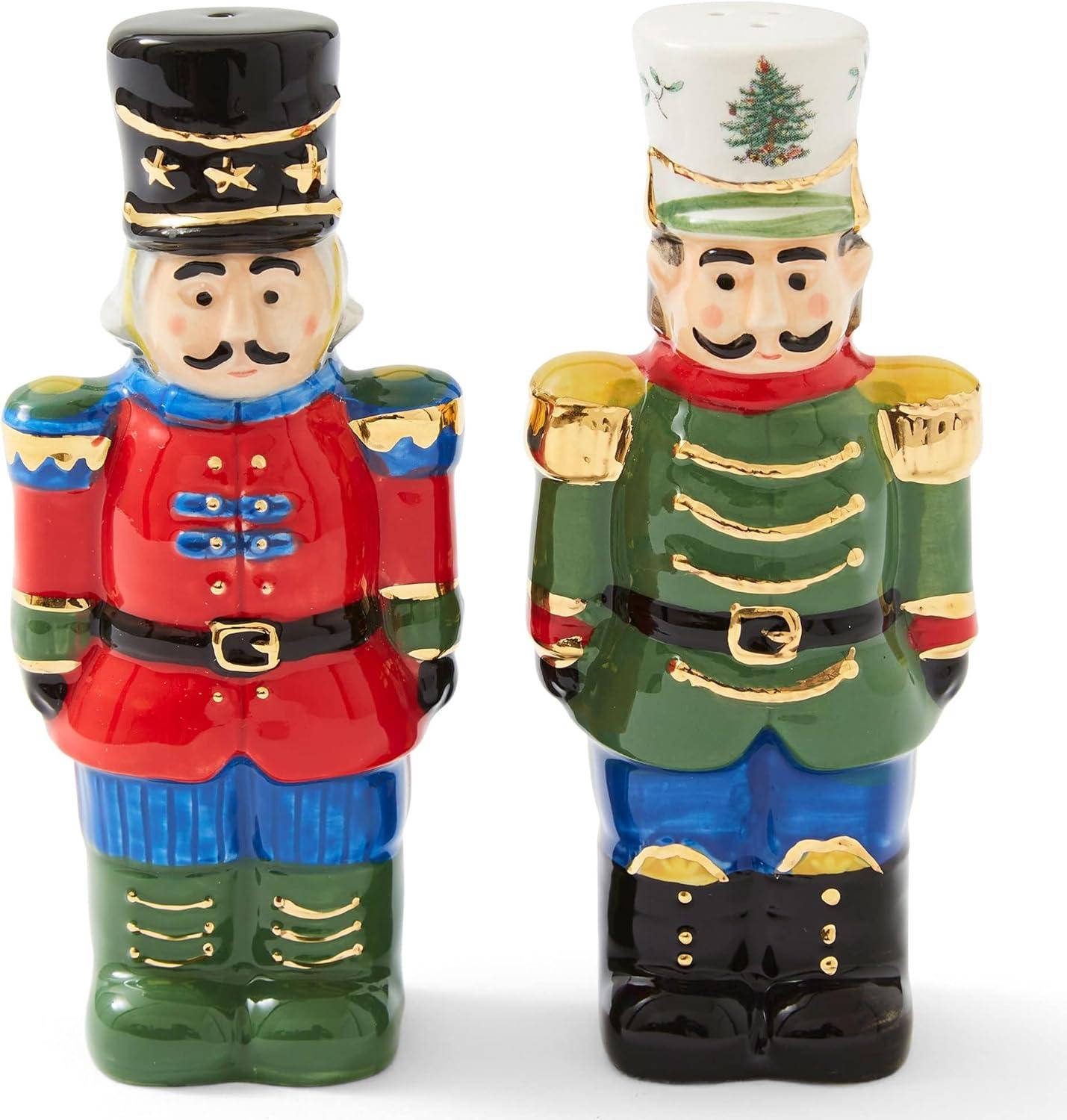 Spode Christmas Tree Nutcracker Salt and Pepper - 4.5 Inches