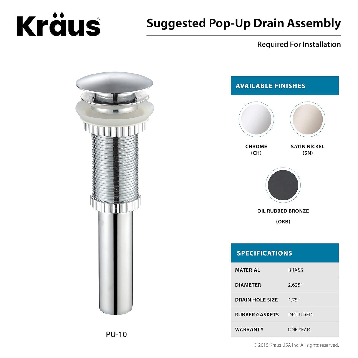 Kraus KRAUS Elavo™ Thin Ceramics Vessel Bathroom Sink KCV-341-ORB
