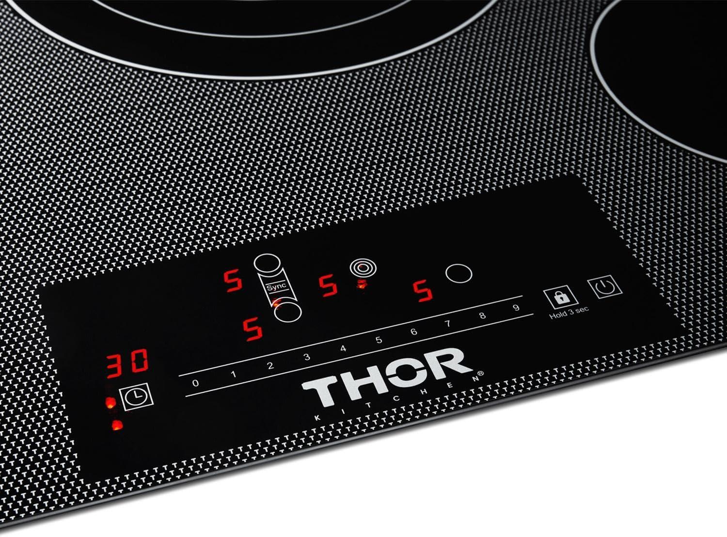 Thor Kitchen Tec30 30" Wide 4 Burner Electric Cooktop - Black