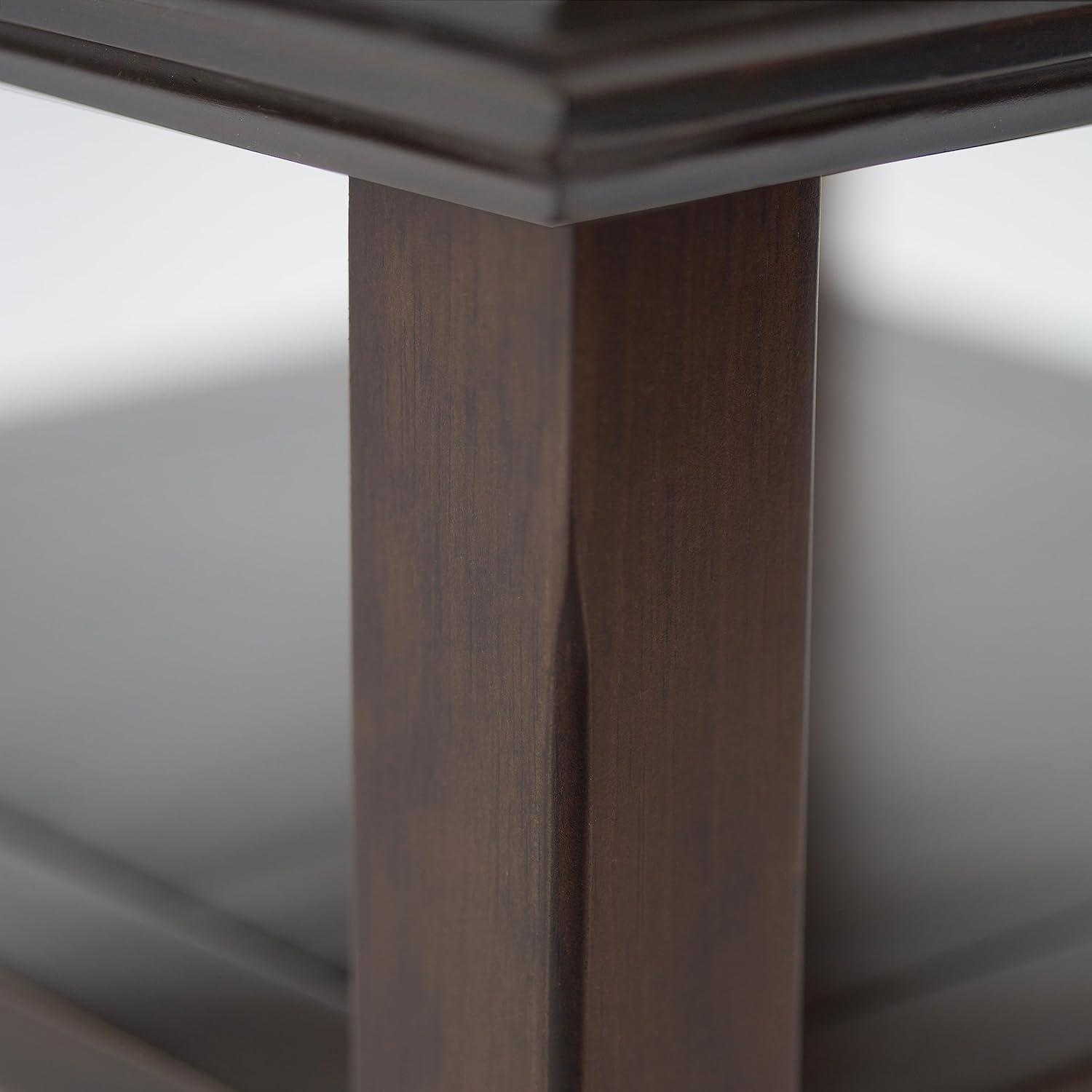 Lark Manor™ Solid Wood Transitional Table with Open Shelves