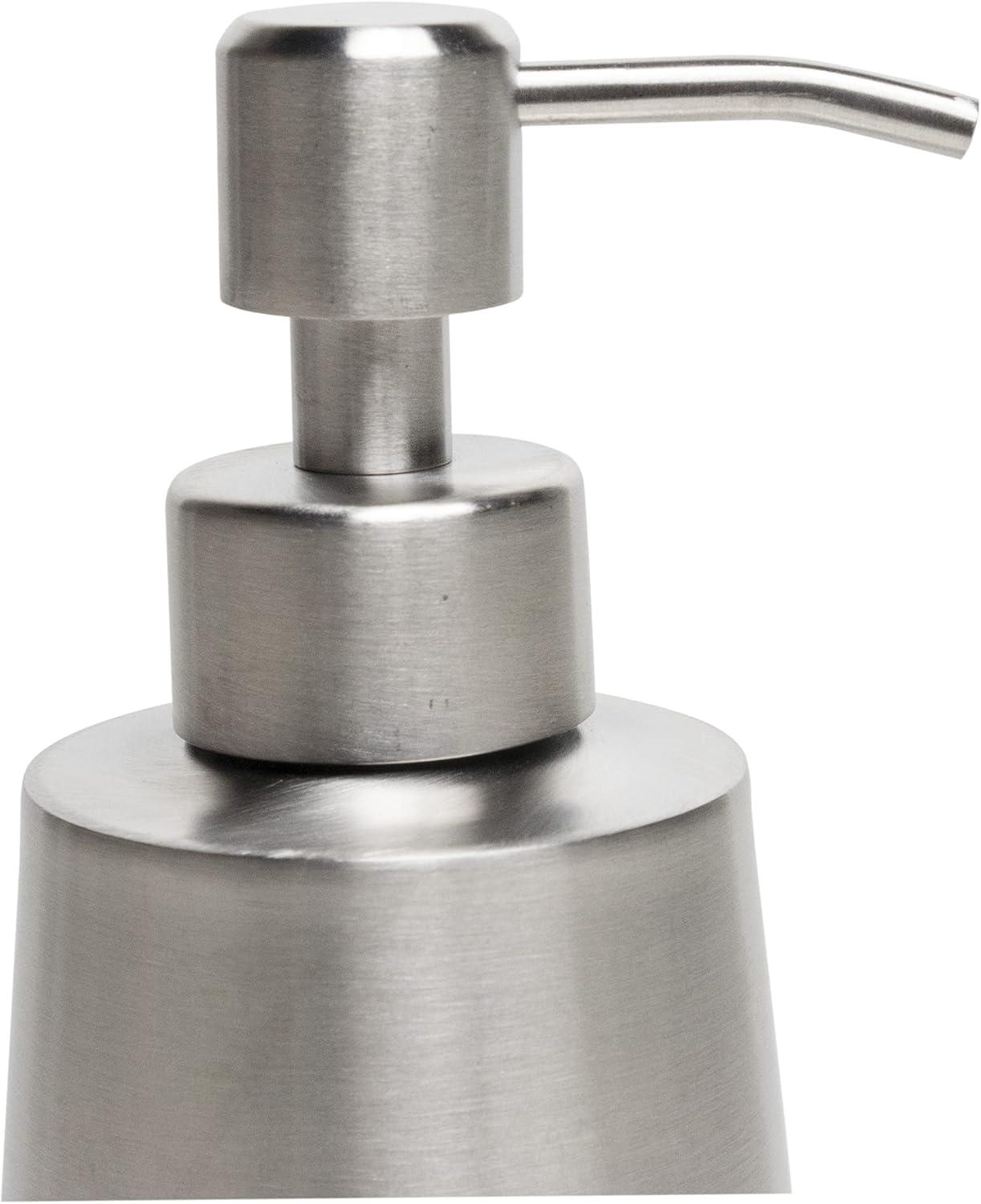 Keeney 11.8 oz. Premium Kitchen or Bathroom Countertop Pump Soap Dispenser, Brushed Nickel