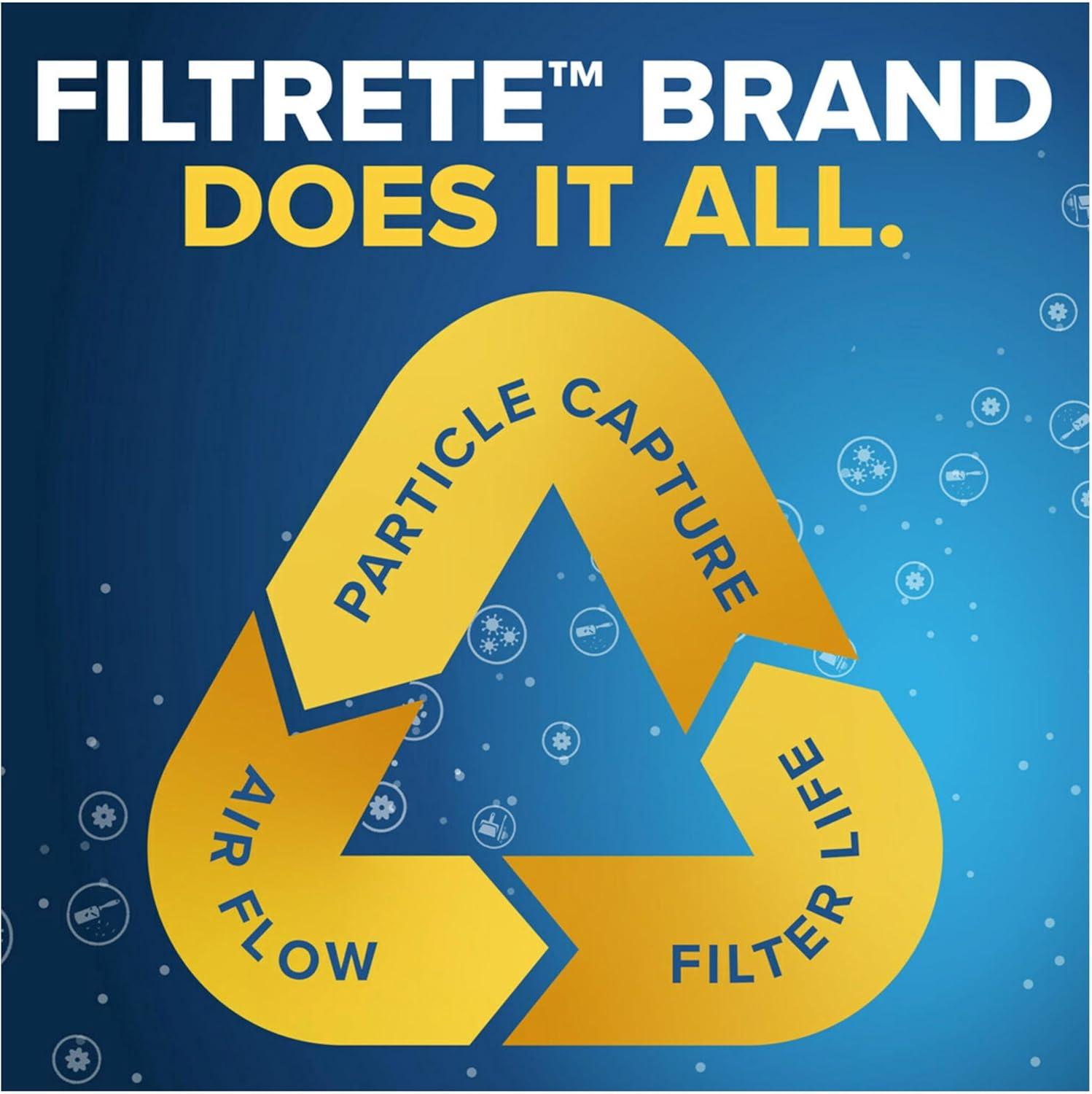 Filtrete 16x20x1 Air Filter, MPR 1000 MERV 11, Allergen Defense, 4 Filters