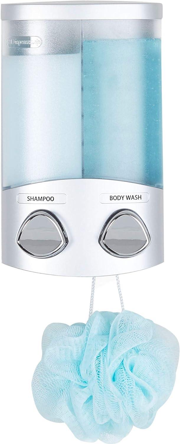 Better Living Products 76234-1 DUO 2-Chamber Dispenser, Satin Silver