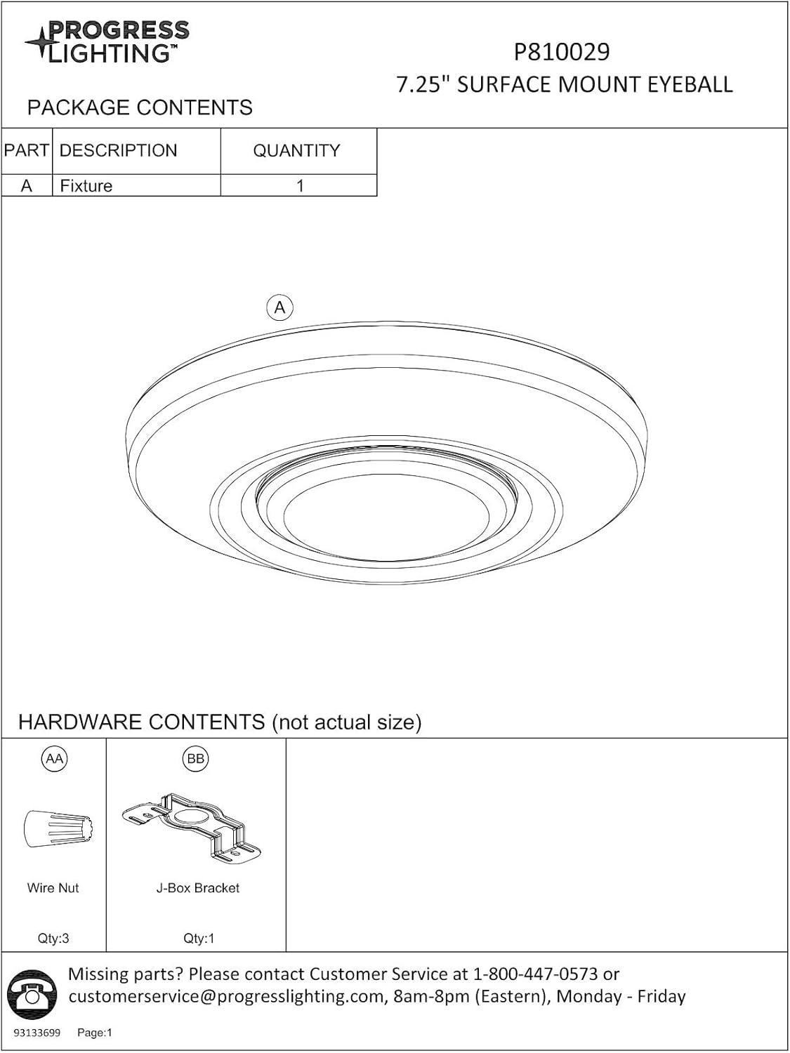 Progress Lighting, Intrinsic Collection, 1-Light, Surface Mount, Antique Bronze, Modern LED Downlight