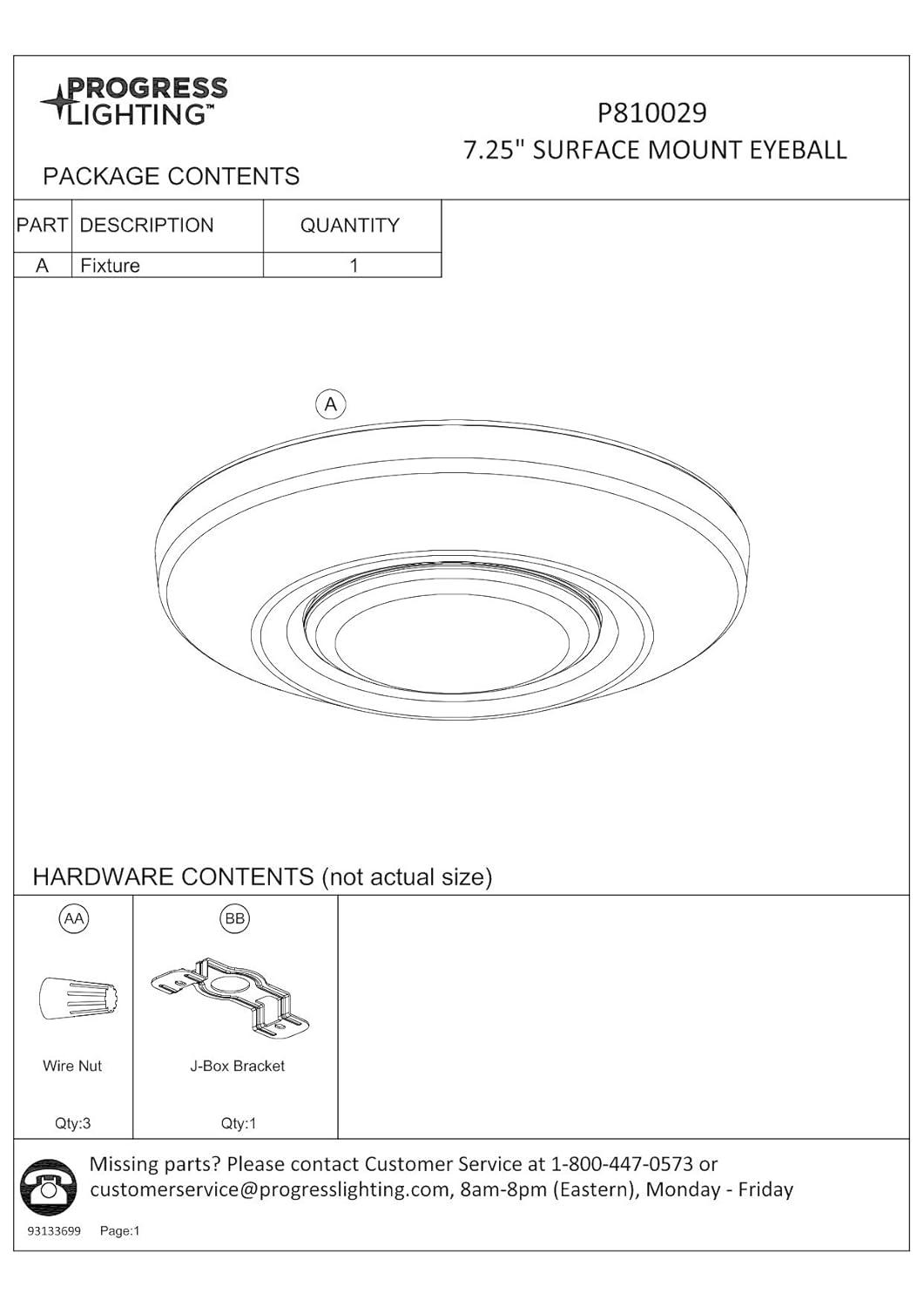 Progress Lighting, Intrinsic Collection, 1-Light, Surface Mount, Antique Bronze, Modern LED Downlight