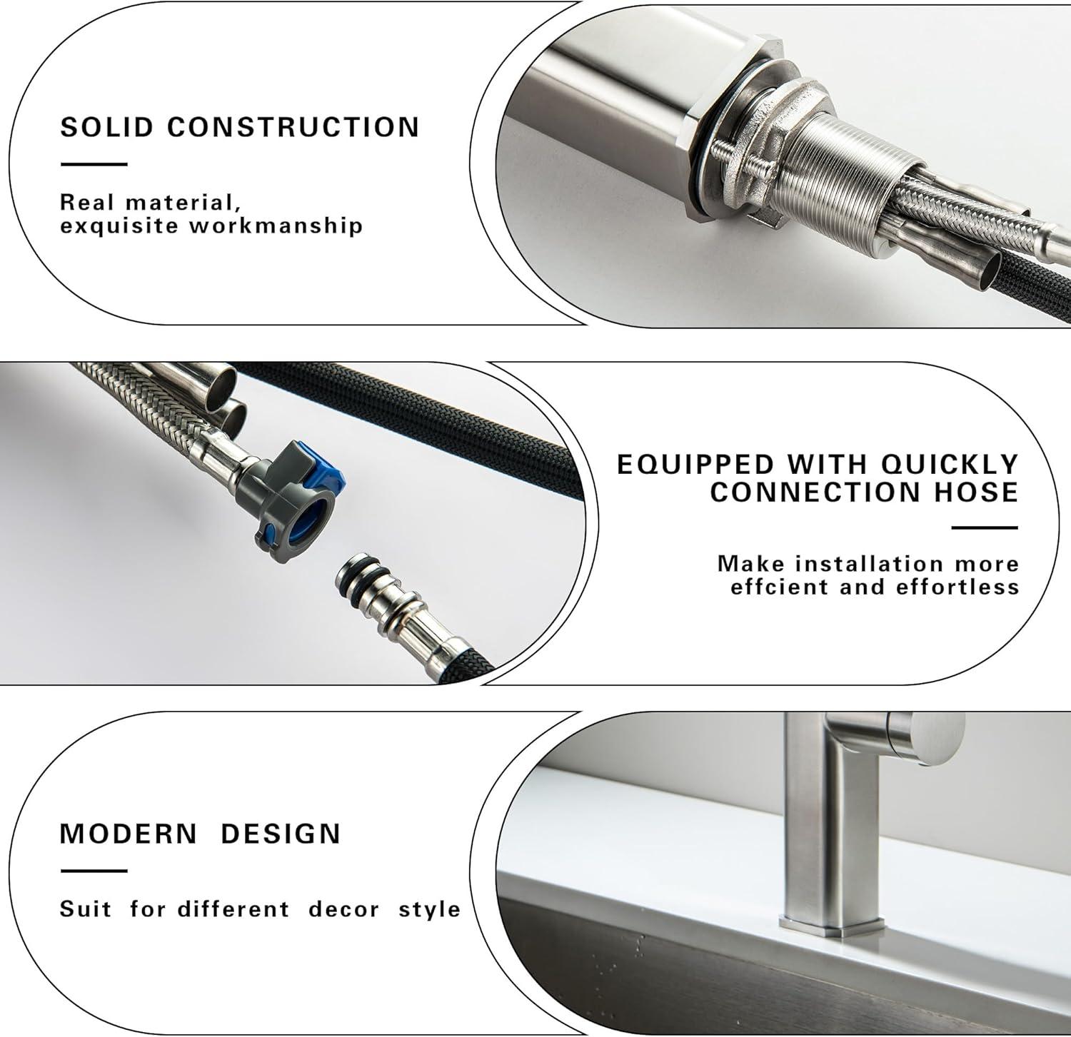 VIBRANTBATH VIBRANTBATH Pull Out Kitchen Faucet 4034-BGK