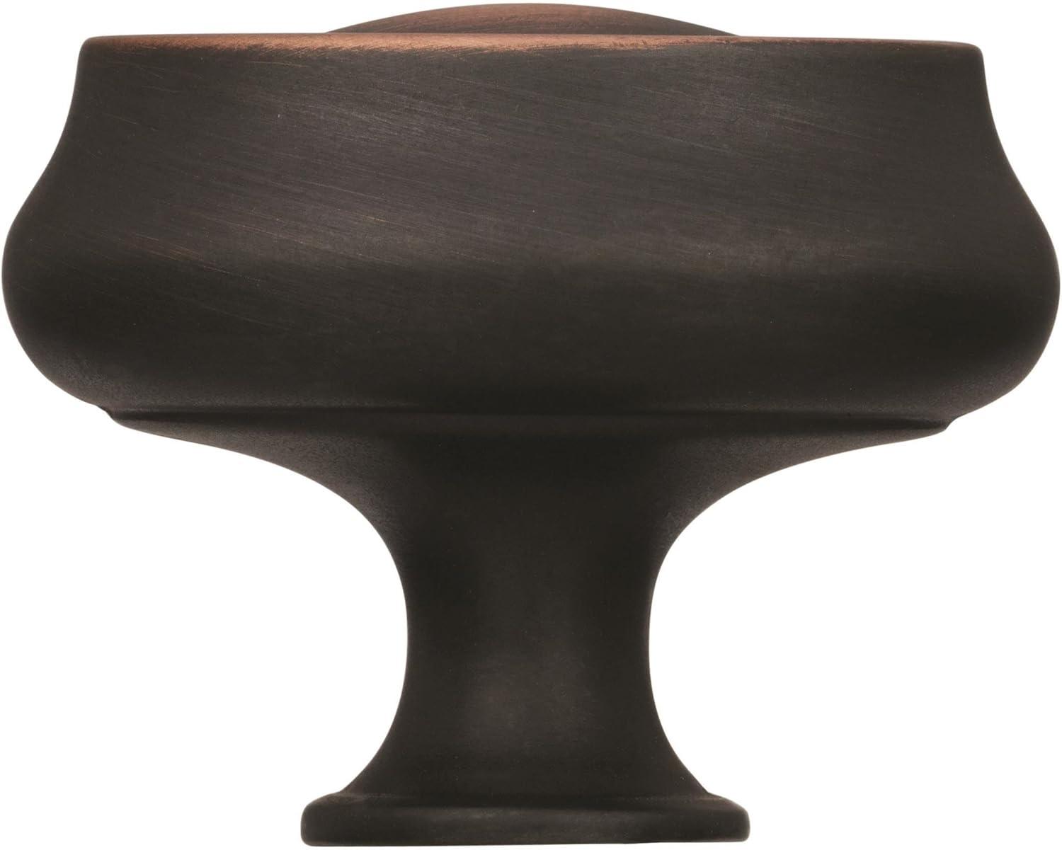 Manor Oil-Rubbed Bronze Oval Cabinet Knob with Mounting Hardware