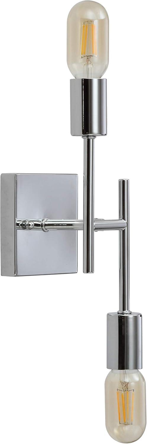 Turing 18.75" Polished Chrome LED Wall Sconce for Modern Homes