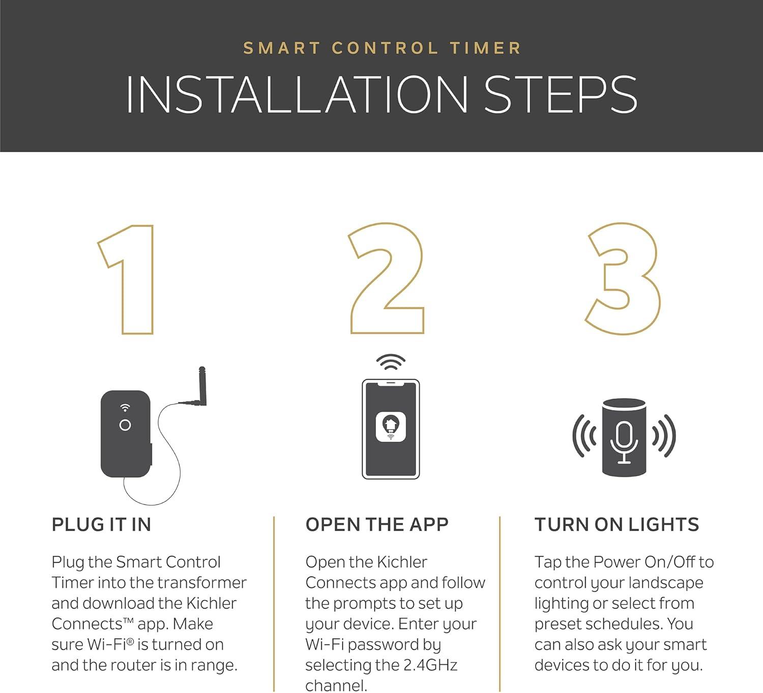 Kichler 15Sct300 Smart Control 300W Landscape Transformer - Stainless Steel