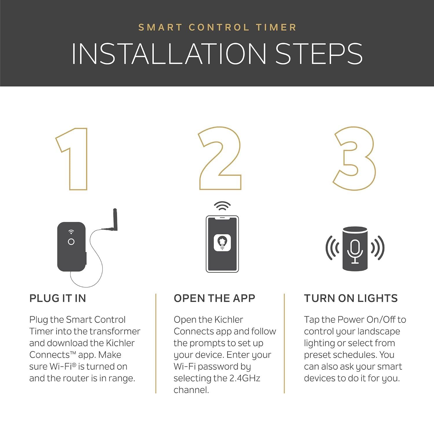 Kichler 15Sct300 Smart Control 300W Landscape Transformer - Stainless Steel