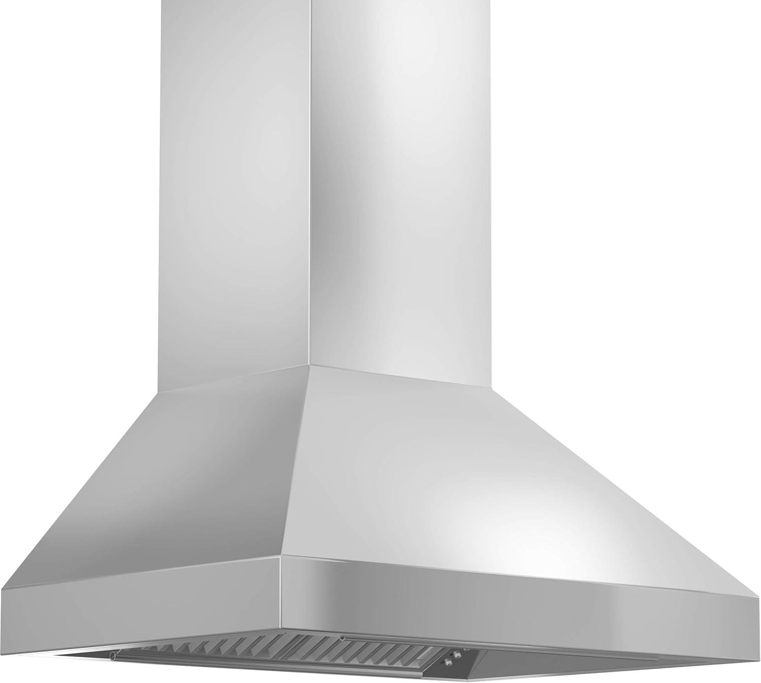 54" ZLINE 500 CFM Convertible Wall Mount Range Hood in Brushed 430 Stainless Steel