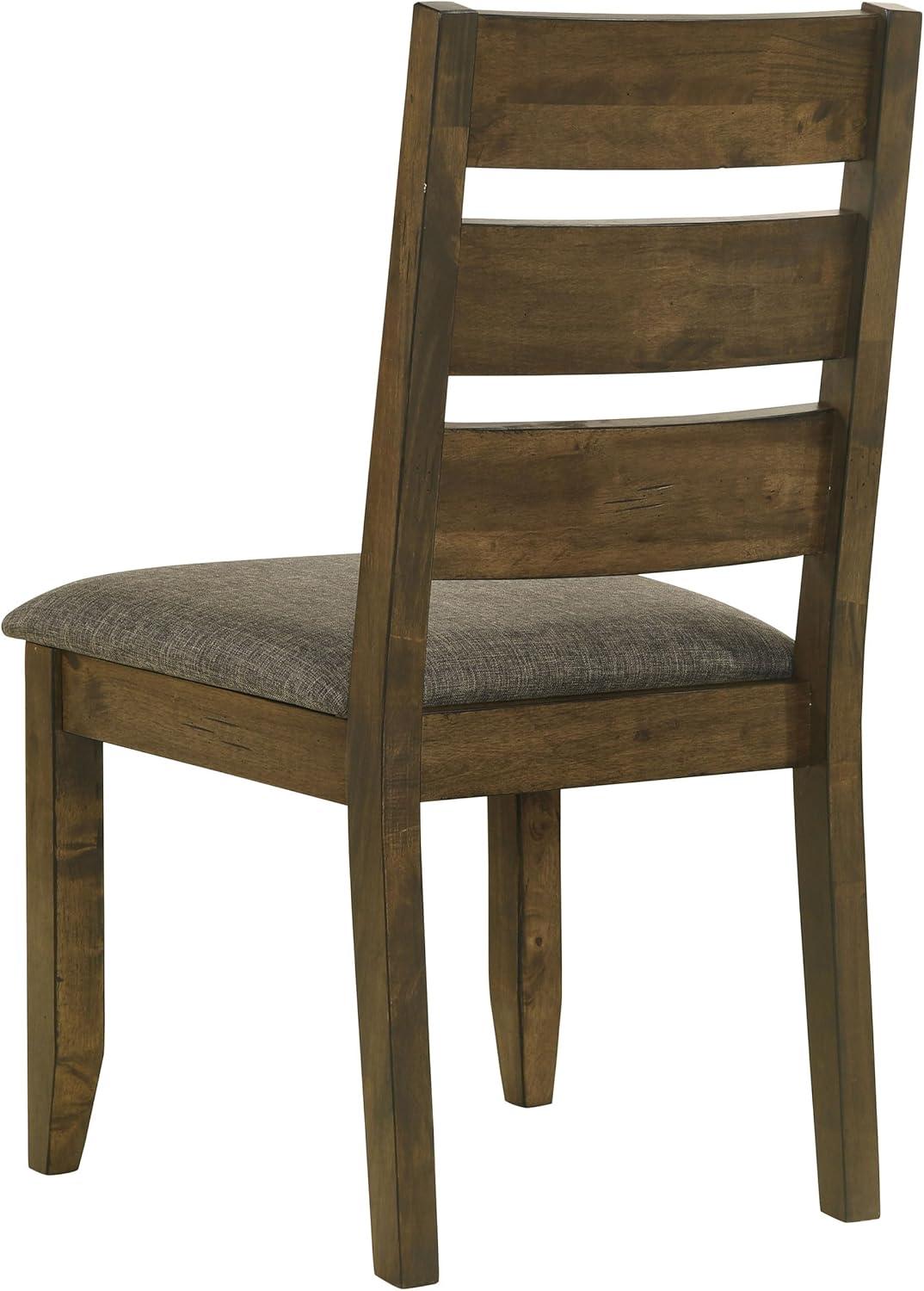 Coaster Alston Ladder Back Wood Dining Chair in Nutmeg