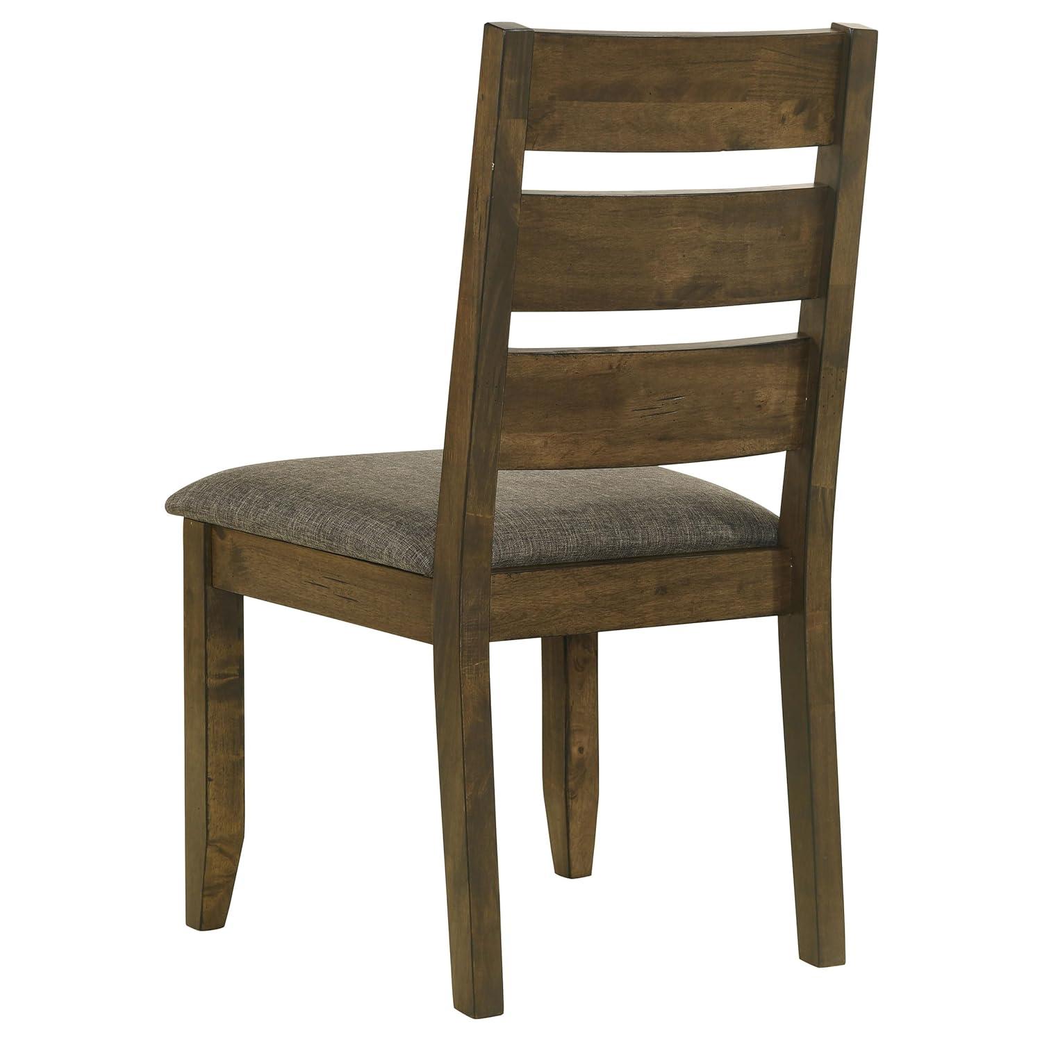 Coaster Alston Ladder Back Wood Dining Chair in Nutmeg