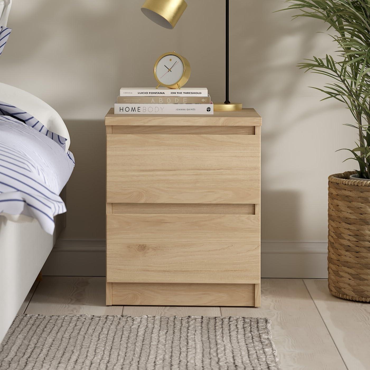 Tvilum, Scottsdale 2 Drawer Nightstand, Jackson Hickory