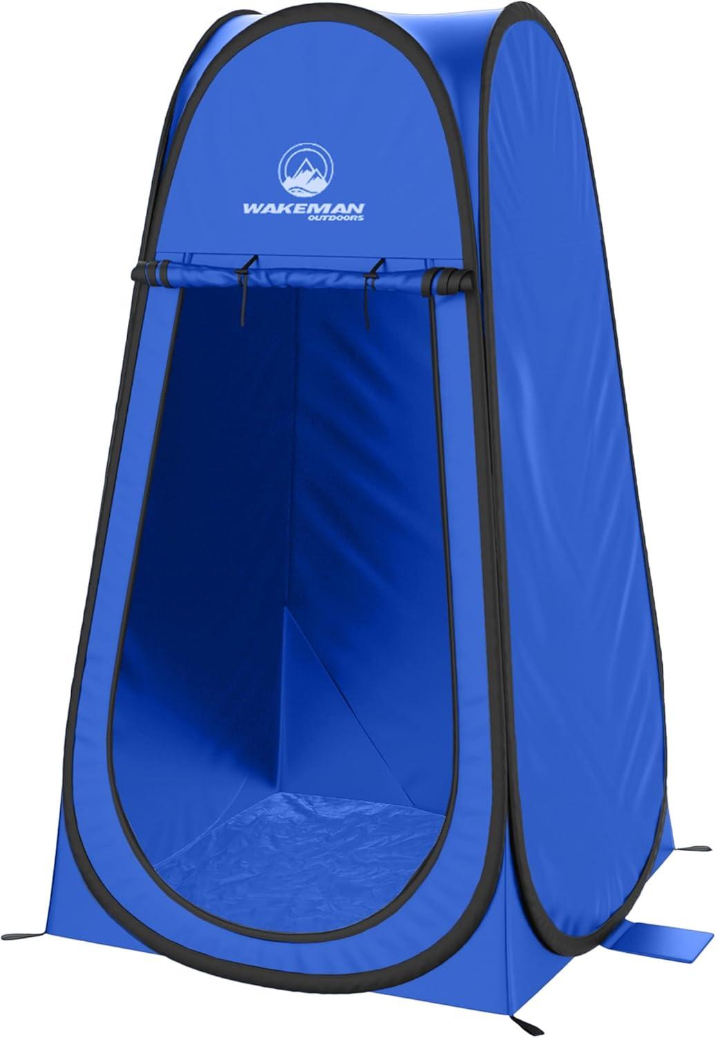 Wakeman Outdoors Pop Up Pod - Privacy Shower Toilet Tent with Bag for Camping, Beach, Tailgate