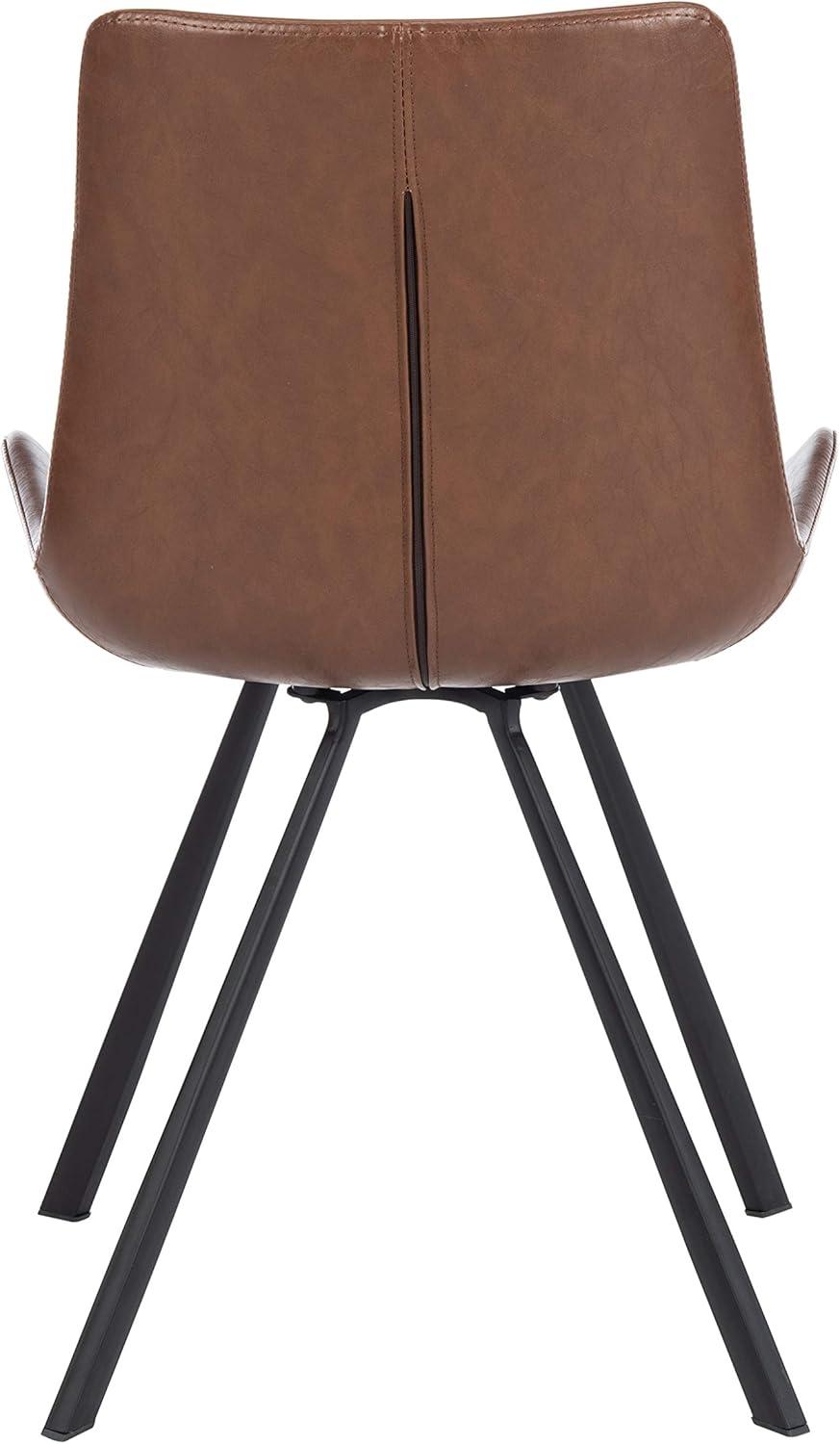 SAFAVIEH Terra Mid Century Modern Dining Chair, Set of 2, Light Brown