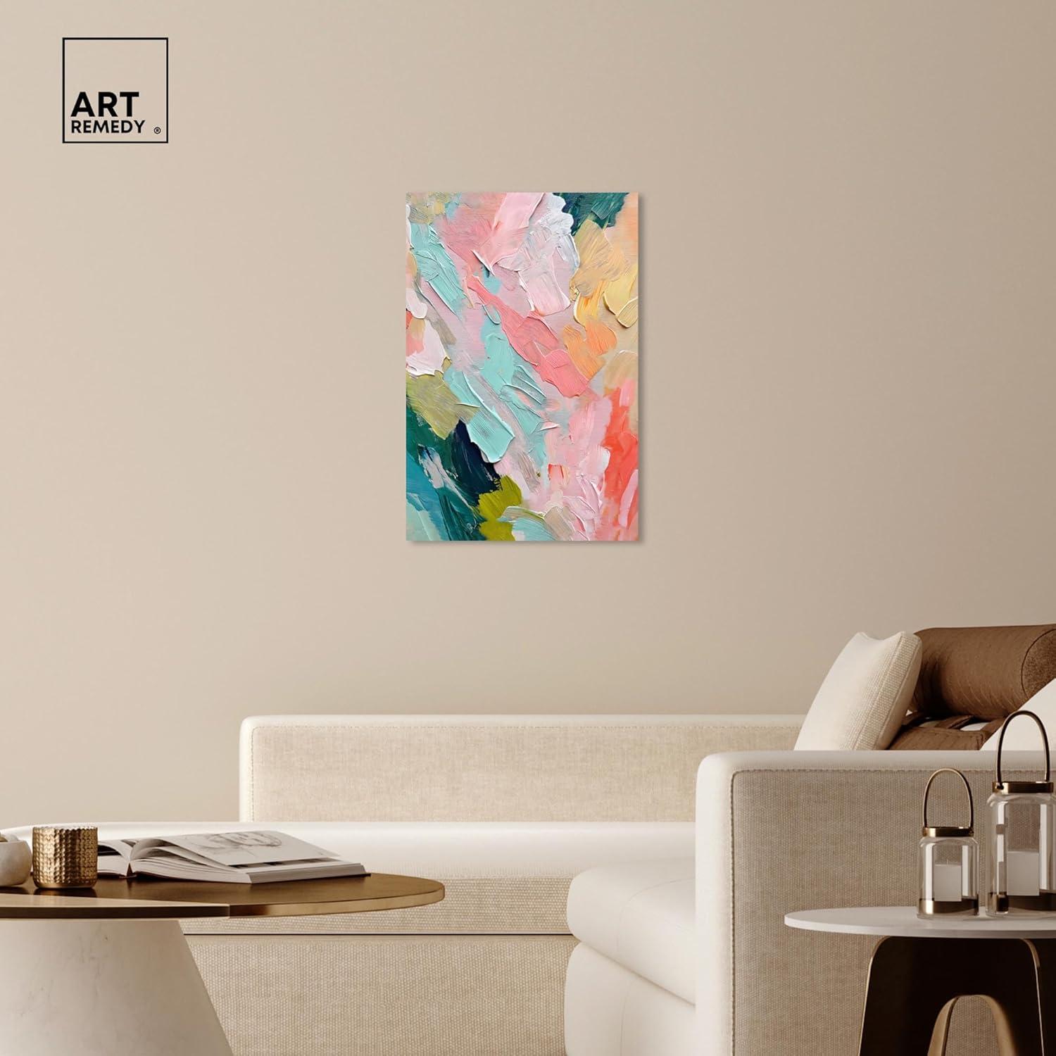 Art Remedy Pastel Layers Canvas Pastel Wall Art by Art Remedy