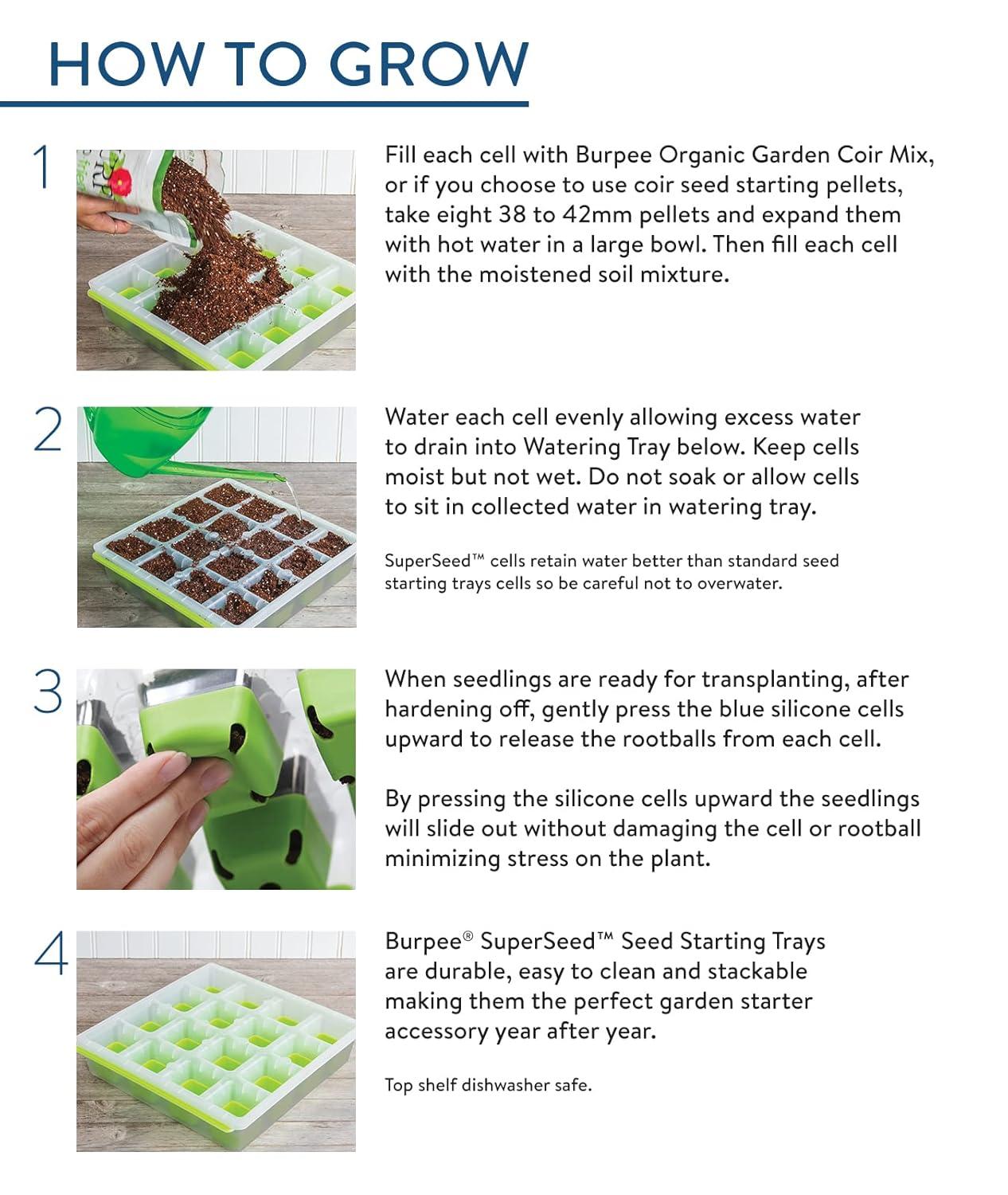 Burpee 8 XL SuperSeed Starting Tray Cell