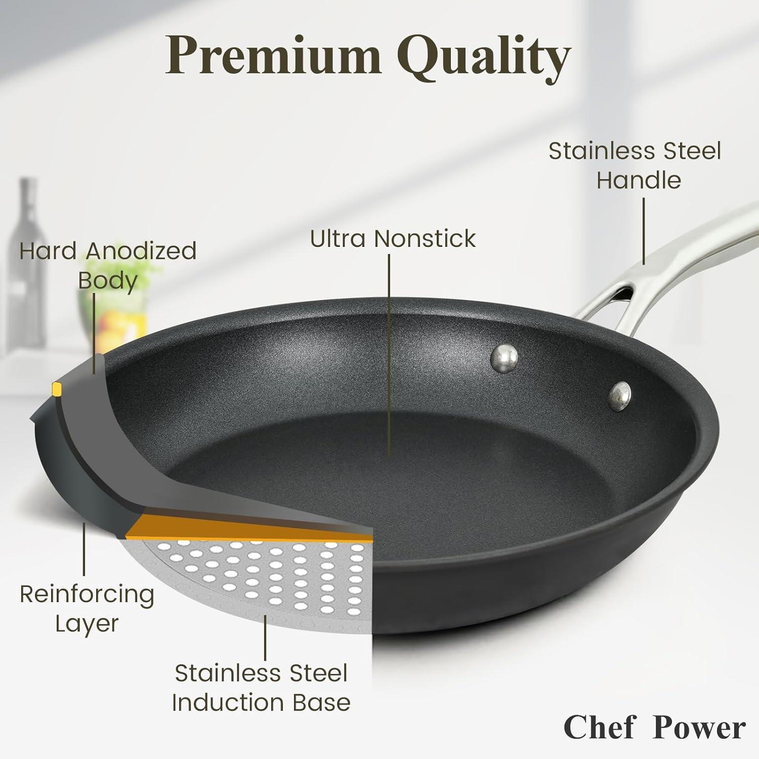 Essential 4 - Piece Hard Anodized Nonstick Cookware Set