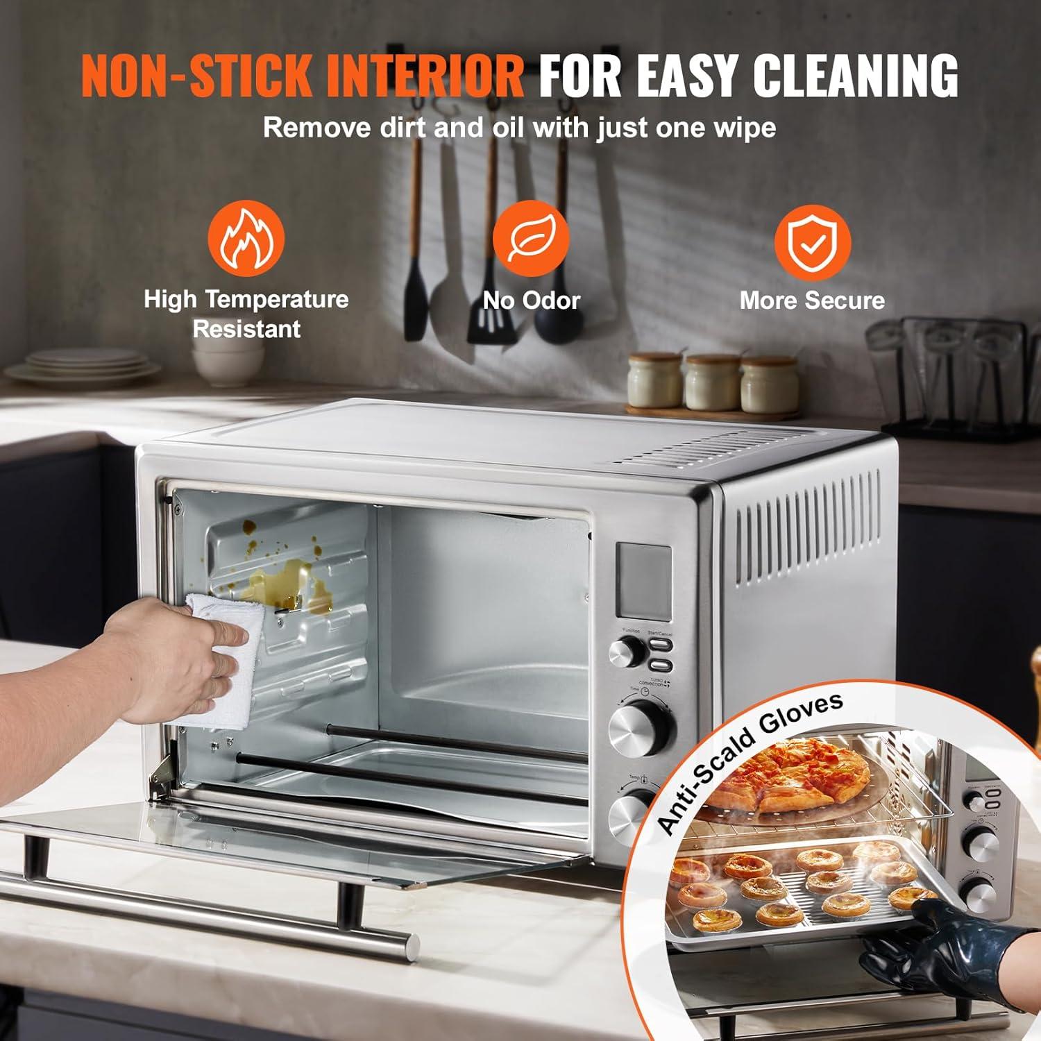 Stellweilan Tessberg Countertop Convection Oven 28L Toaster Baker 10-IN-1 1800W for Home Use