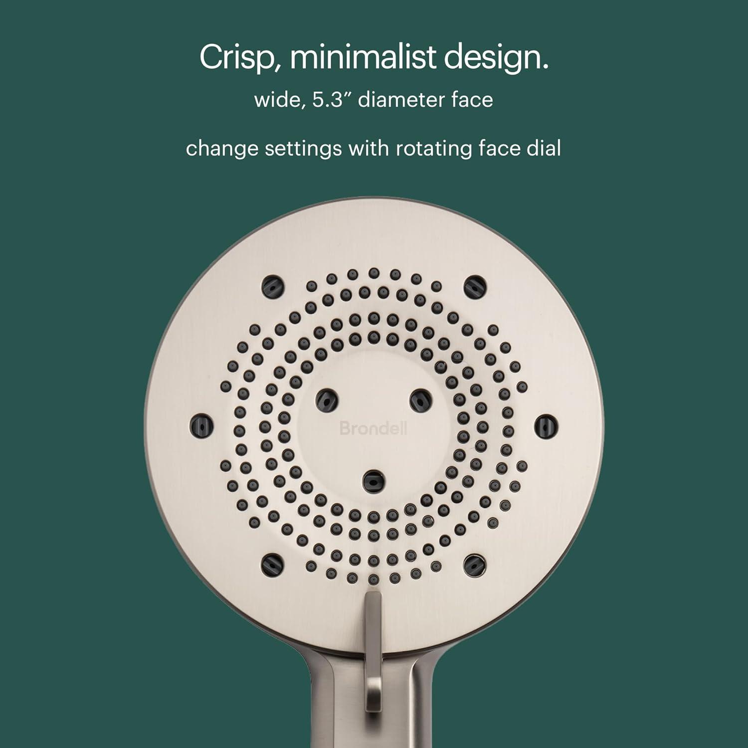 Matte Gold Stainless Steel Handheld Wall Mounted Shower Head
