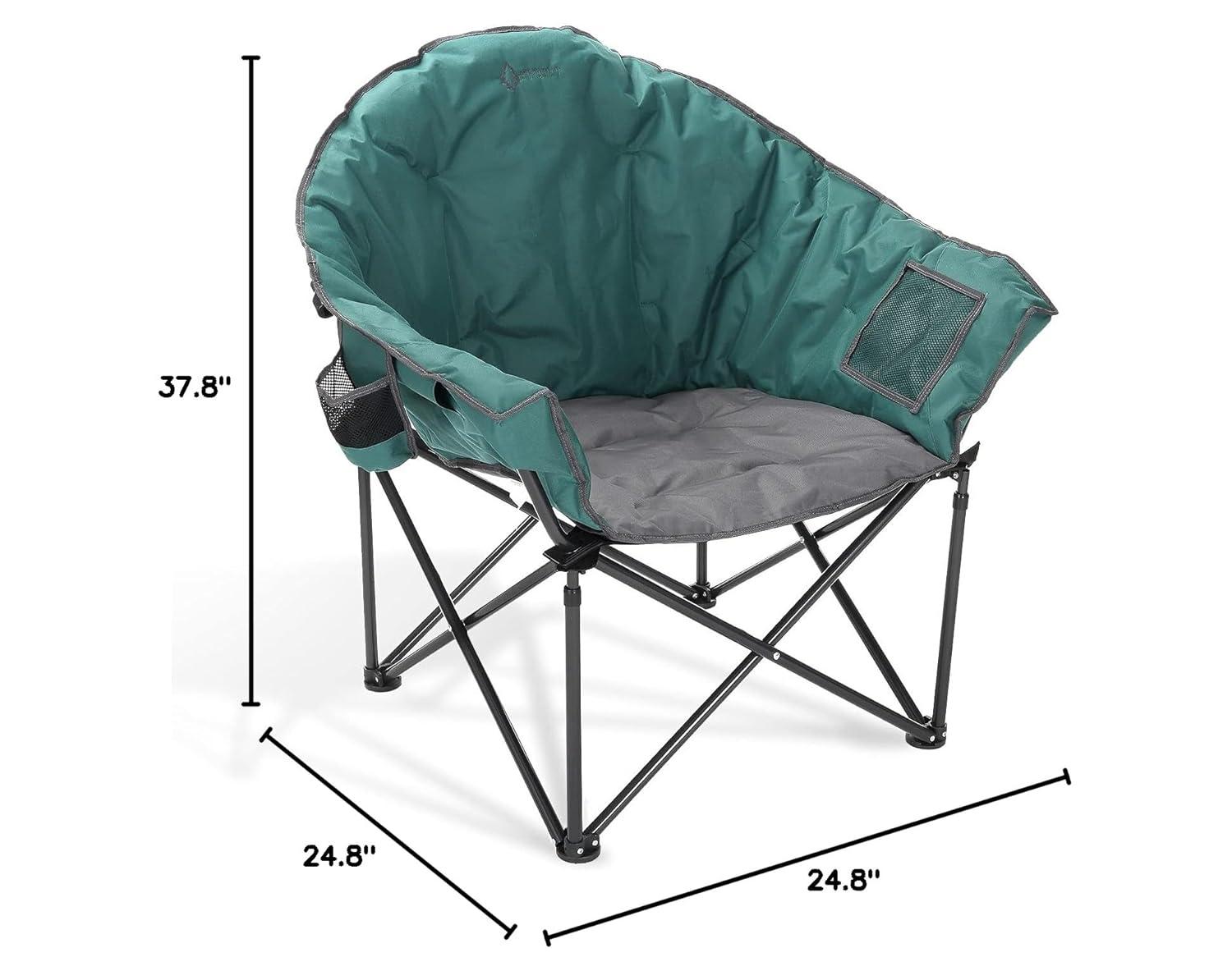 ARROWHEAD Outdoor Folding Camping Chair with Cushions