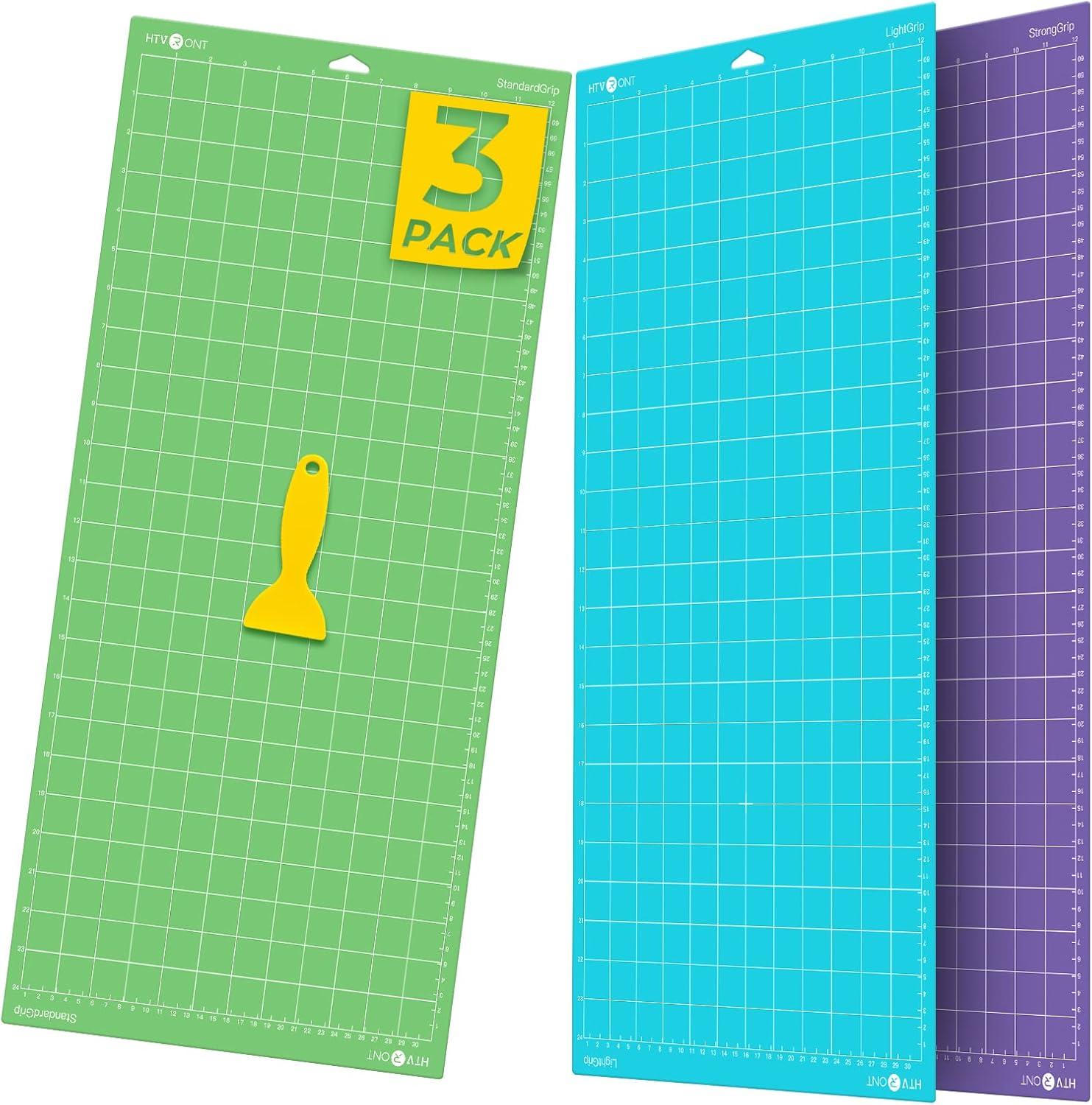 HTVRONT 3 Pack 12" x 12" Standard Grip Cutting Mat for HTVRONT Explore Air 2/Air/One/Maker