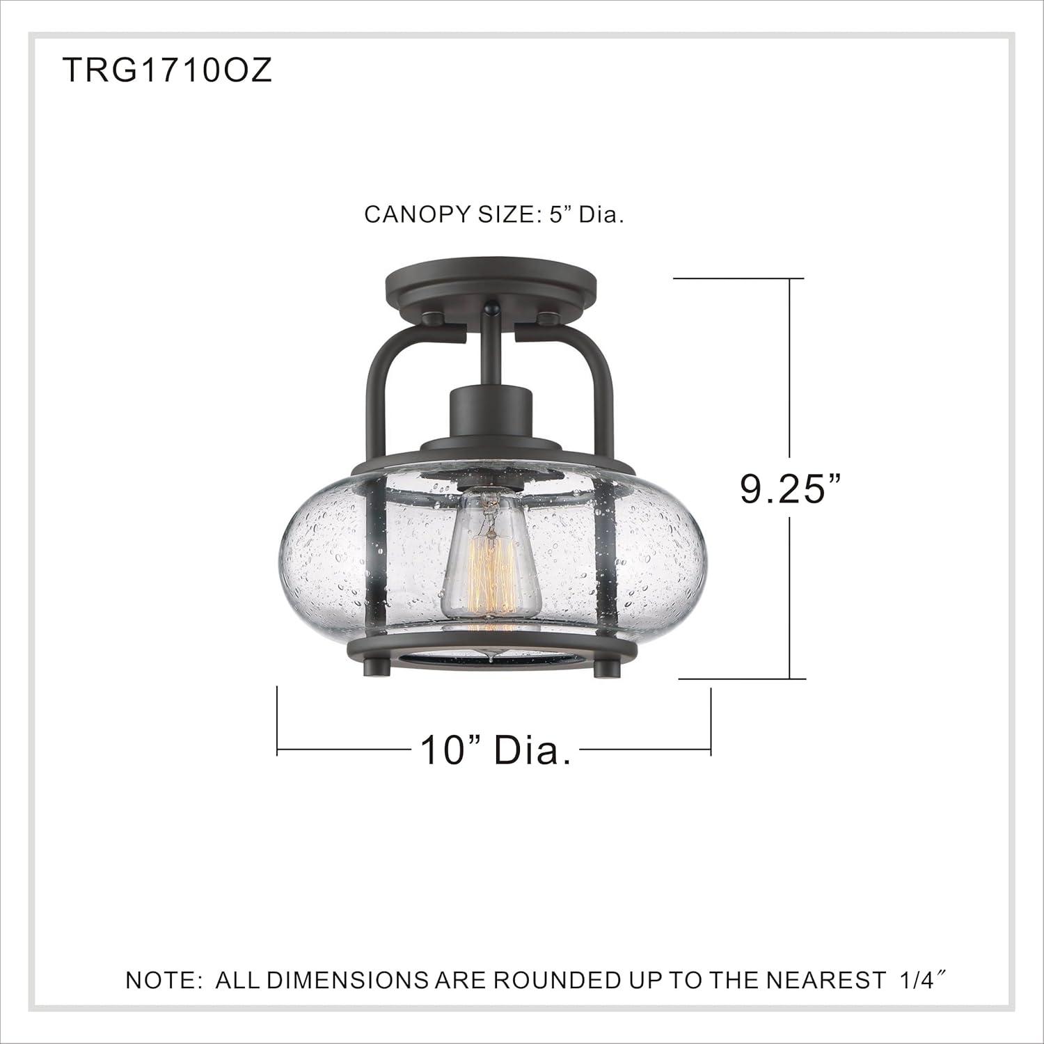 Quoizel Lighting Trilogy 1 - Light Semi-Flush Mount in  Brushed Nickel