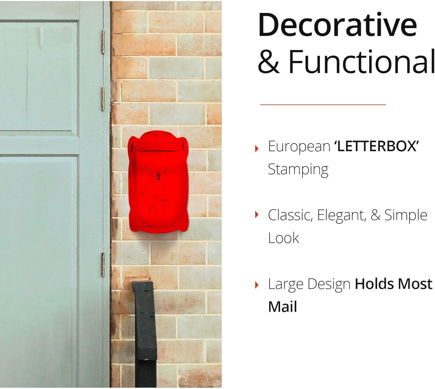 Cara Cast Iron Wall Mounted Mailbox