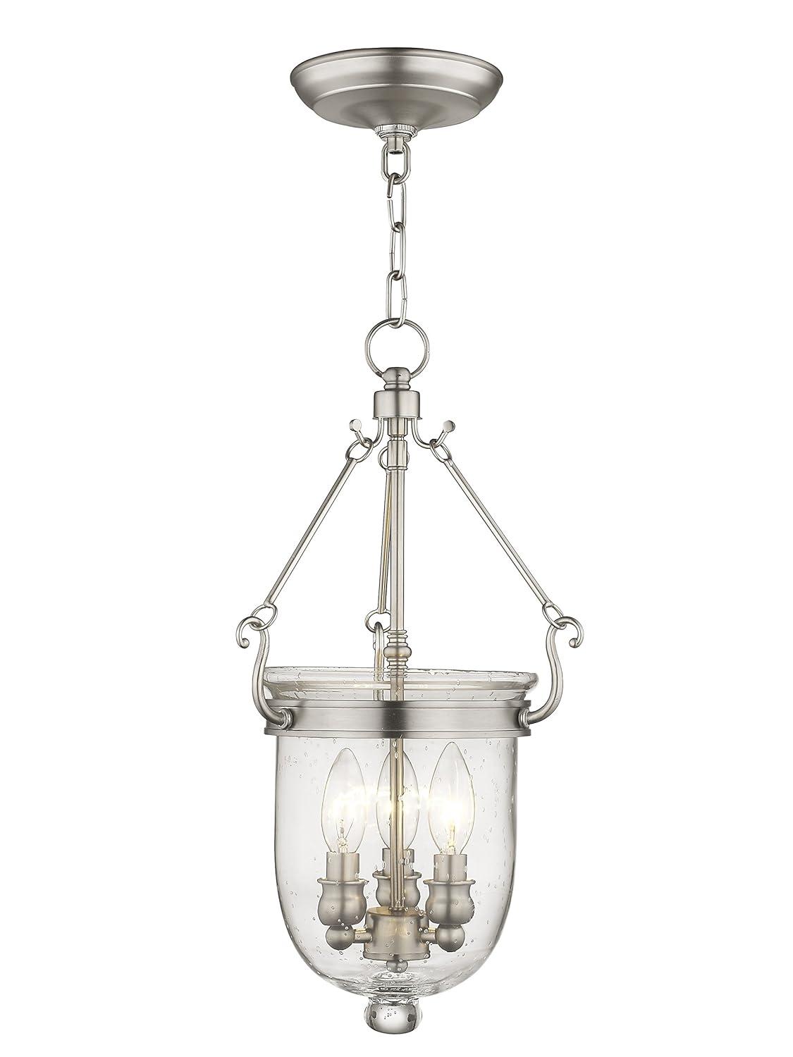 Livex Lighting Jefferson 3 - Light Chandelier in  Brushed Nickel