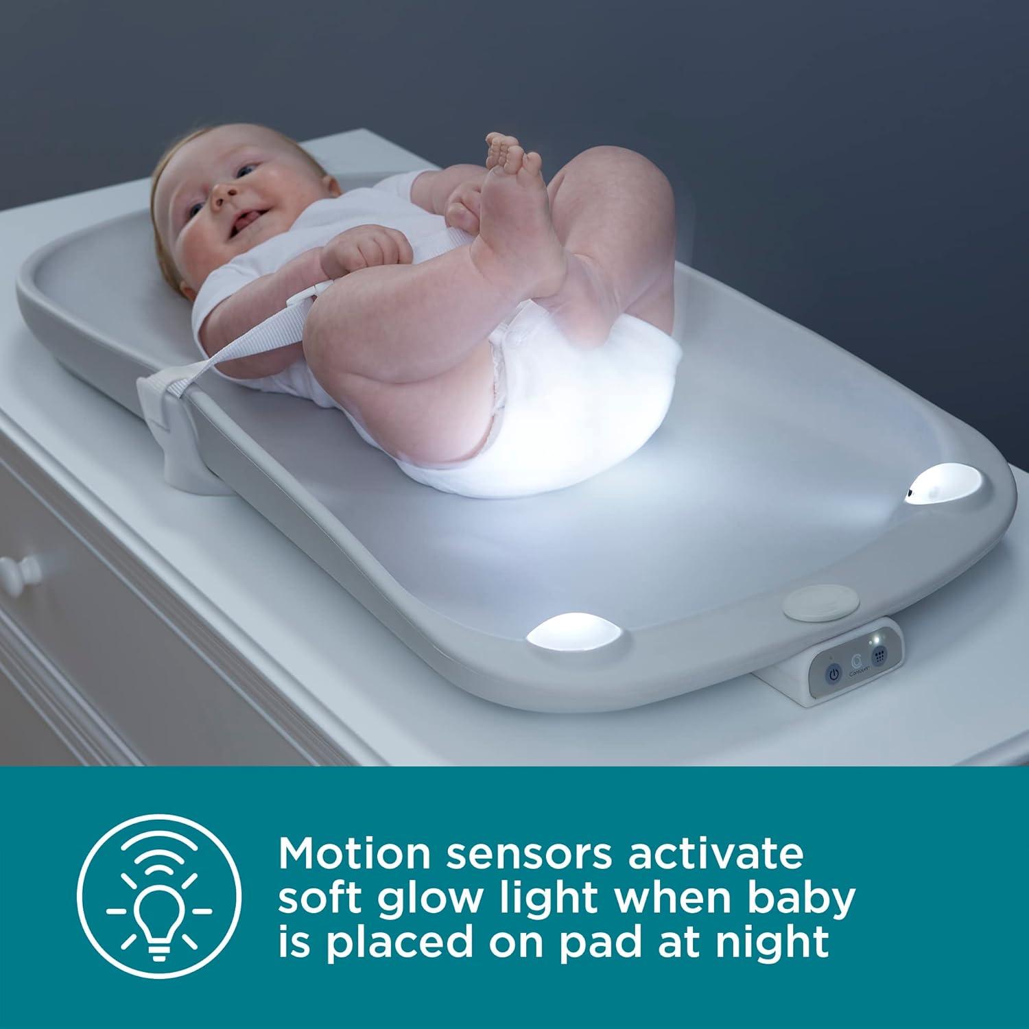 Contours Glow Motion Sensing Waterproof Light-Up Changing Pad for Dresser or Changing Table