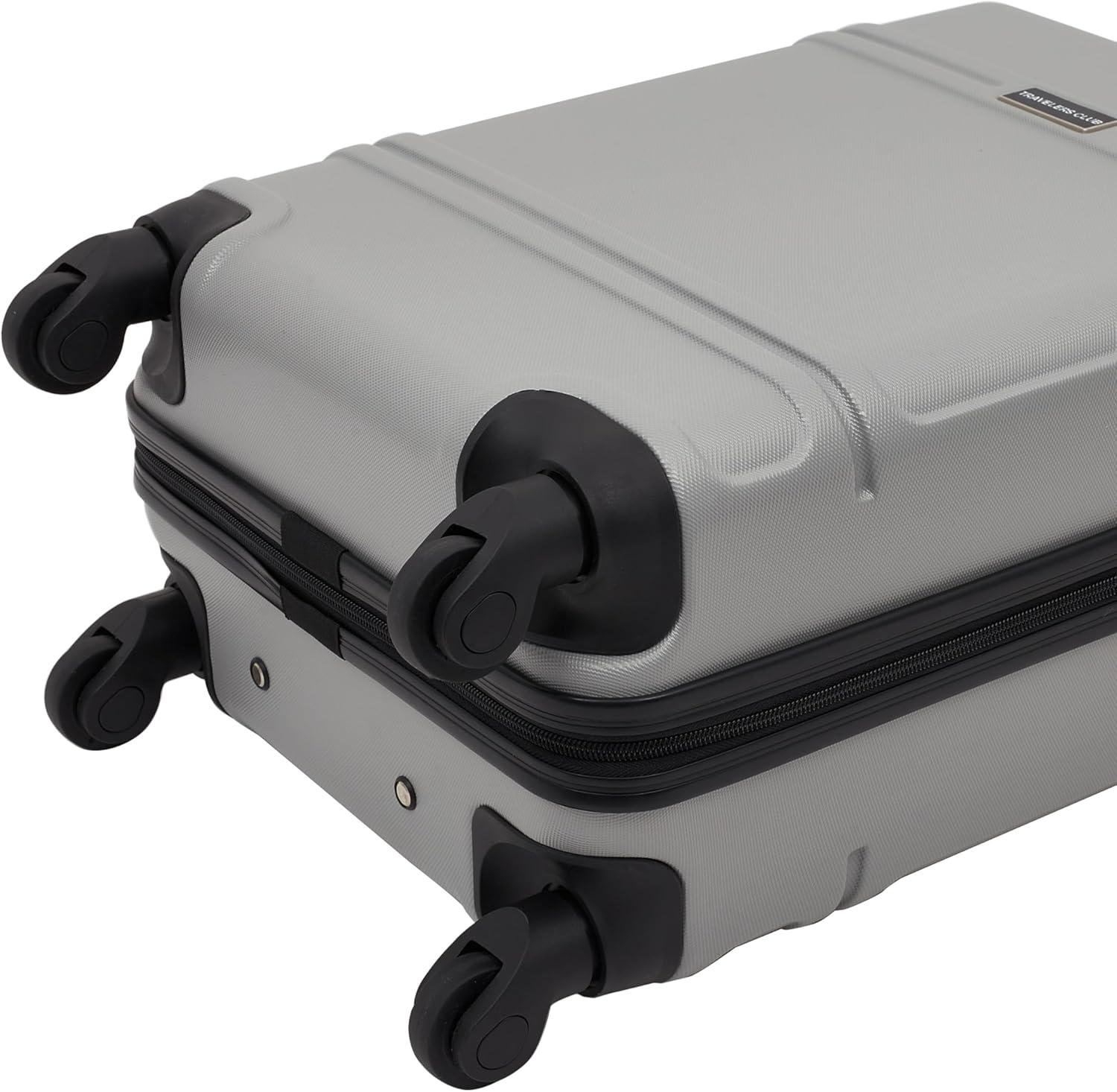 Travelers Club 20" Skyline Rolling Hard Case Carry-on Luggage - Gray