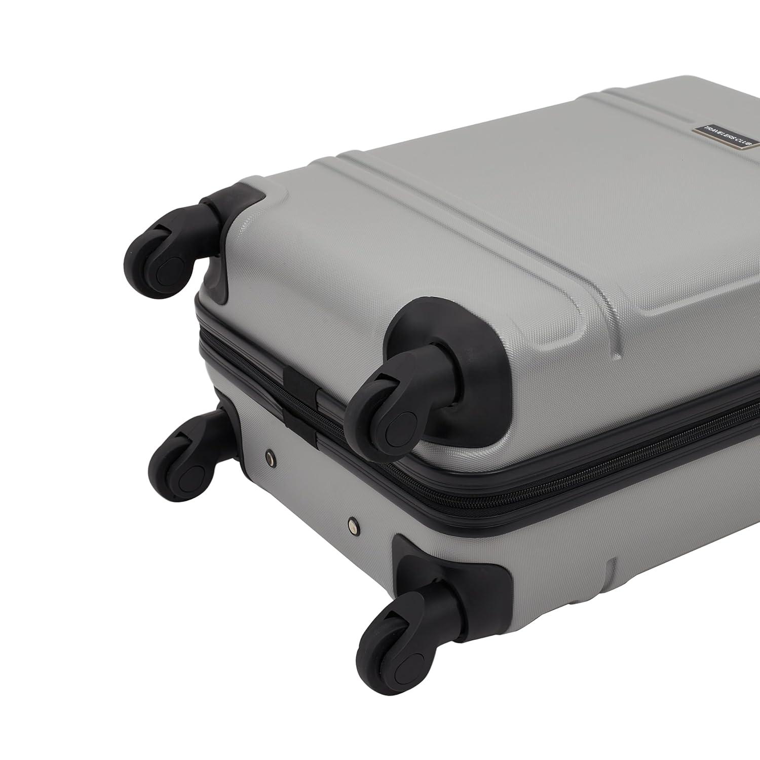 Travelers Club 20" Skyline Rolling Hard Case Carry-on Luggage - Gray