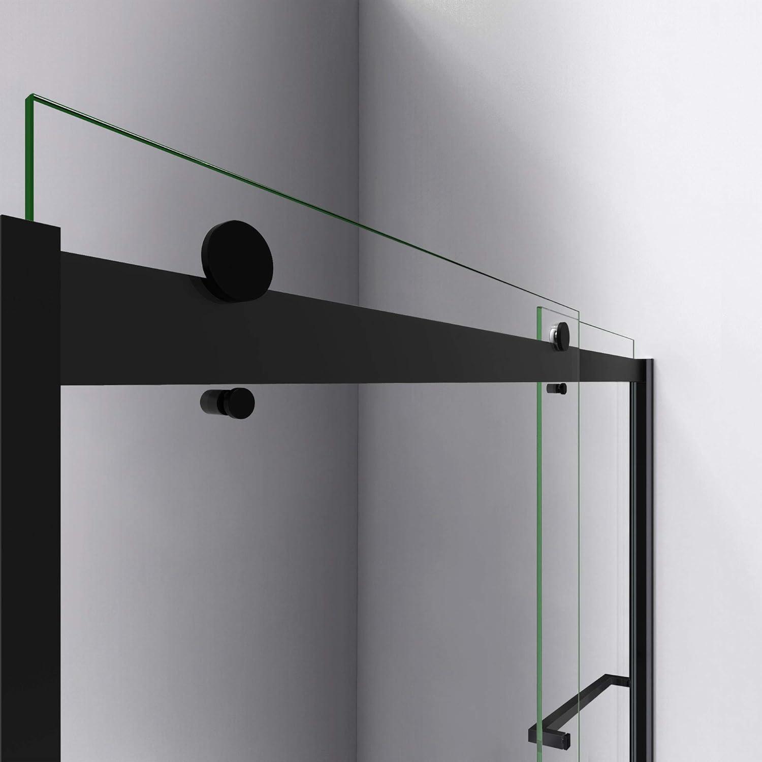 56" - 60" W 60" H Reversible Semi-Frameless Tub Door with ClearMax Technology