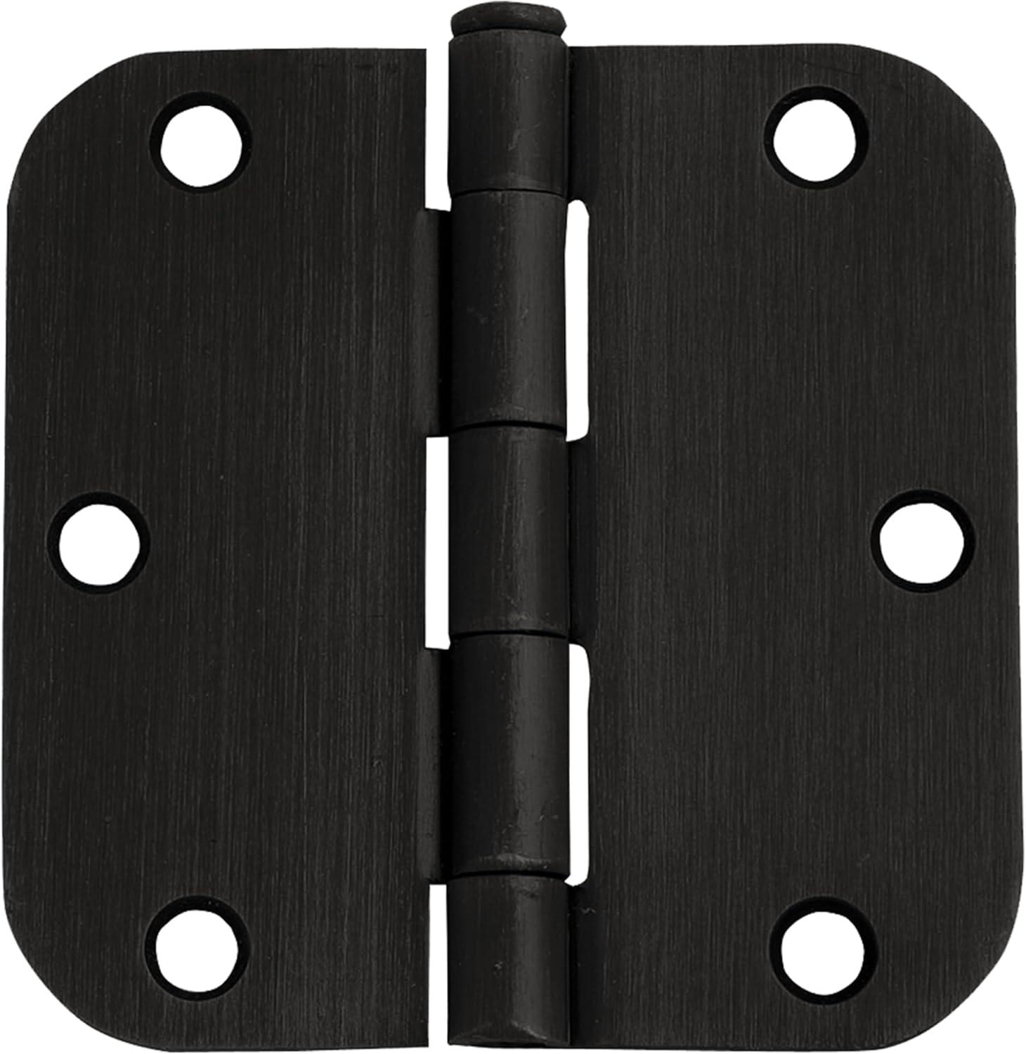 Design House Door Hinge In Satin Brass, 3.5-Inch, 5/8-Inch Radius, 9-Pack (Set of 9)