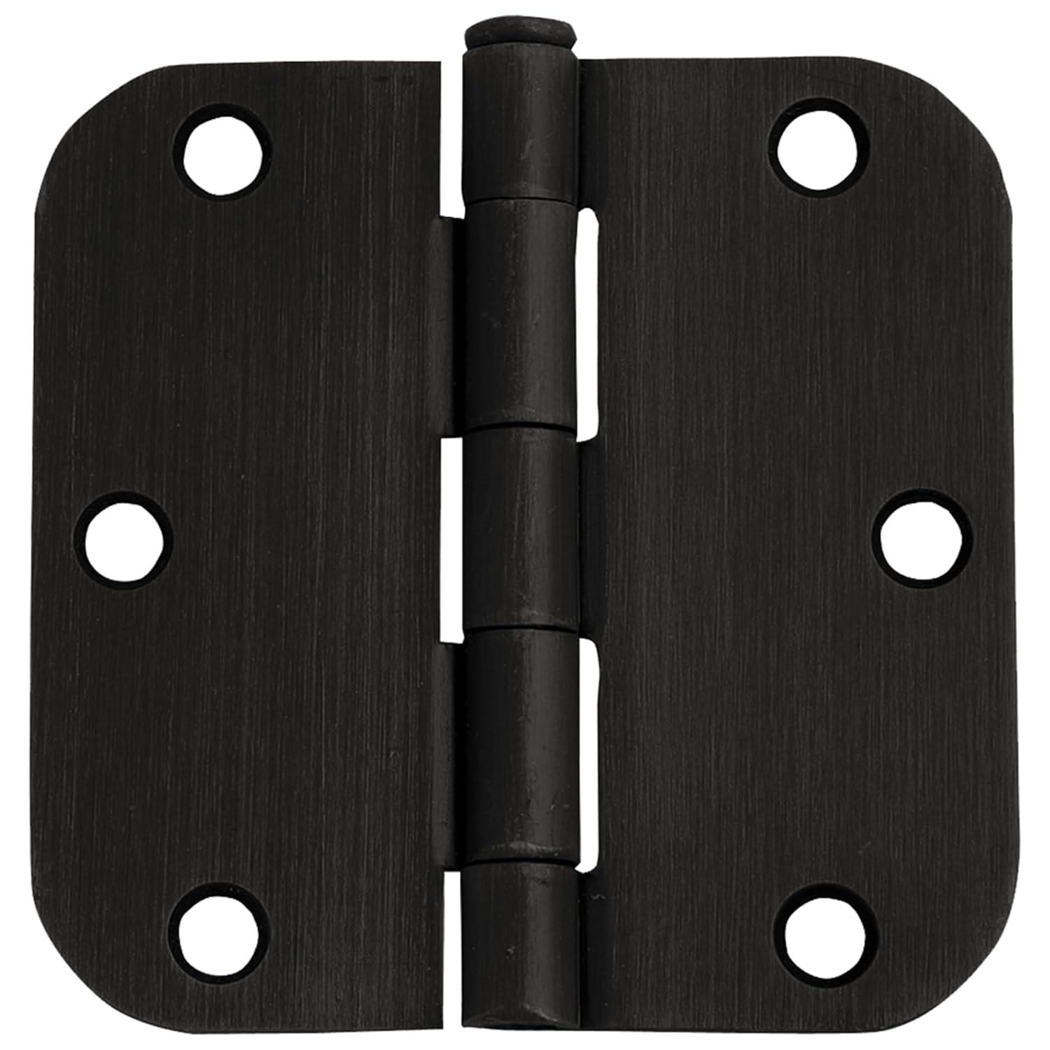 Design House Door Hinge In Satin Brass, 3.5-Inch, 5/8-Inch Radius, 9-Pack (Set of 9)