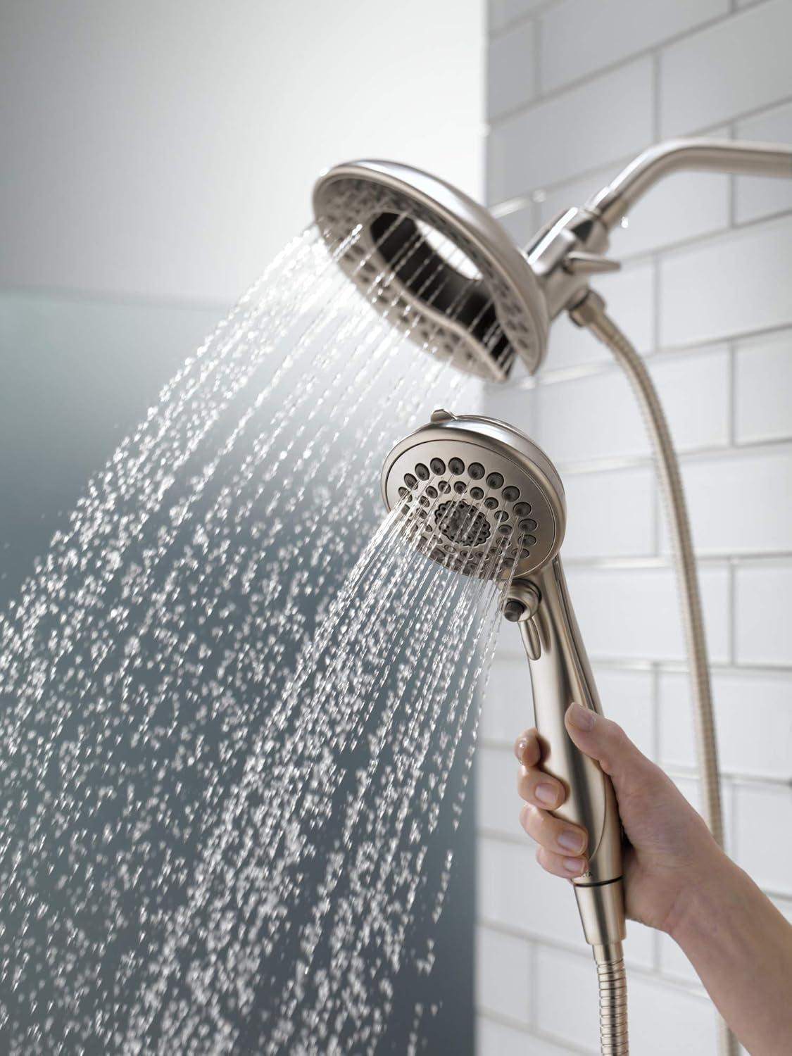 Stainless Steel Dual Handheld Multi-Head Shower System