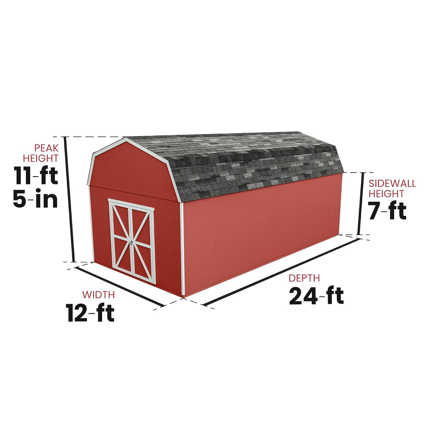 Handy Home Hudson Wood Storage Shed
